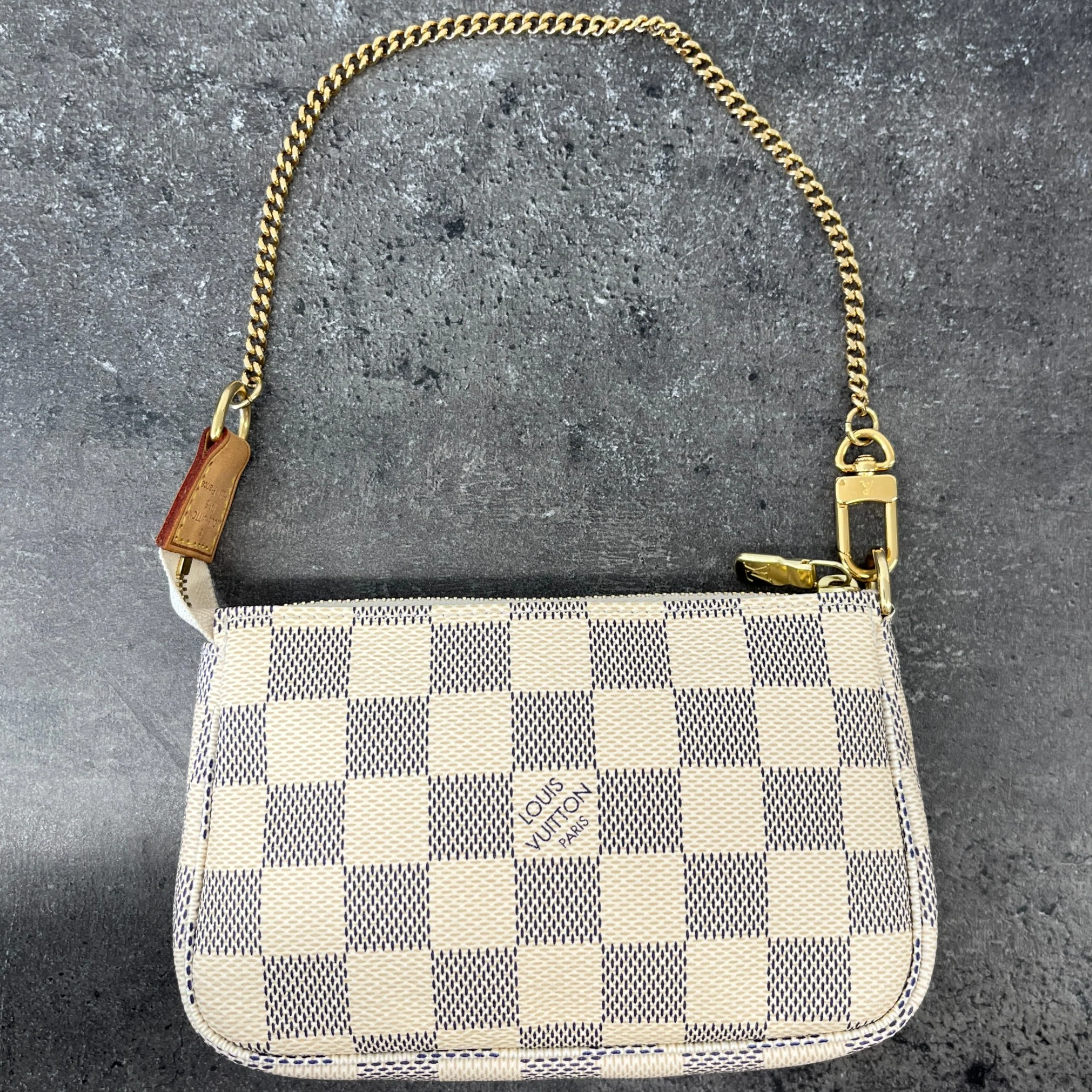 Women's Damier Azur Mini Pochette Handbag Cream - Image 8