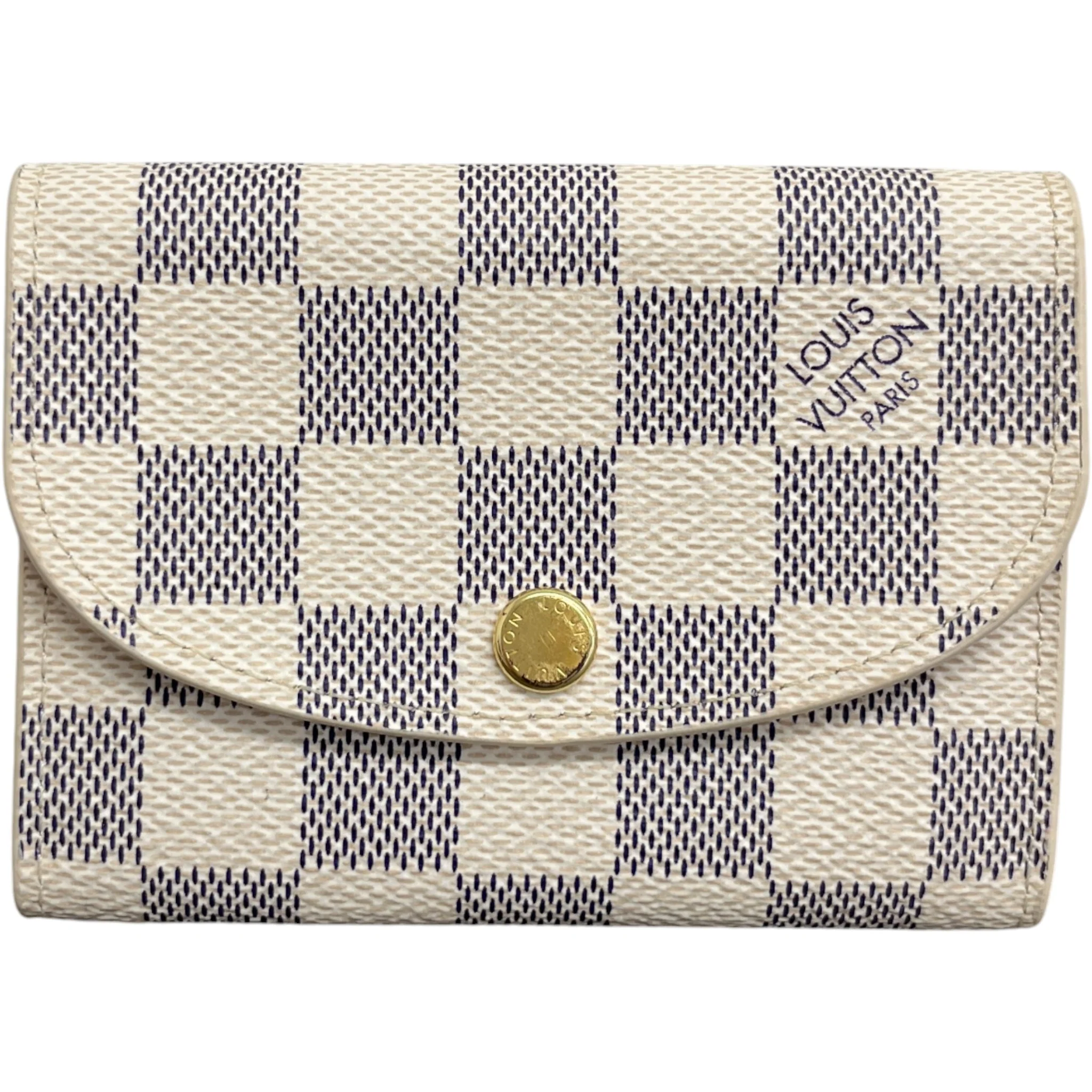 Women's Damier Azur Rosalie Coin Purse Cream