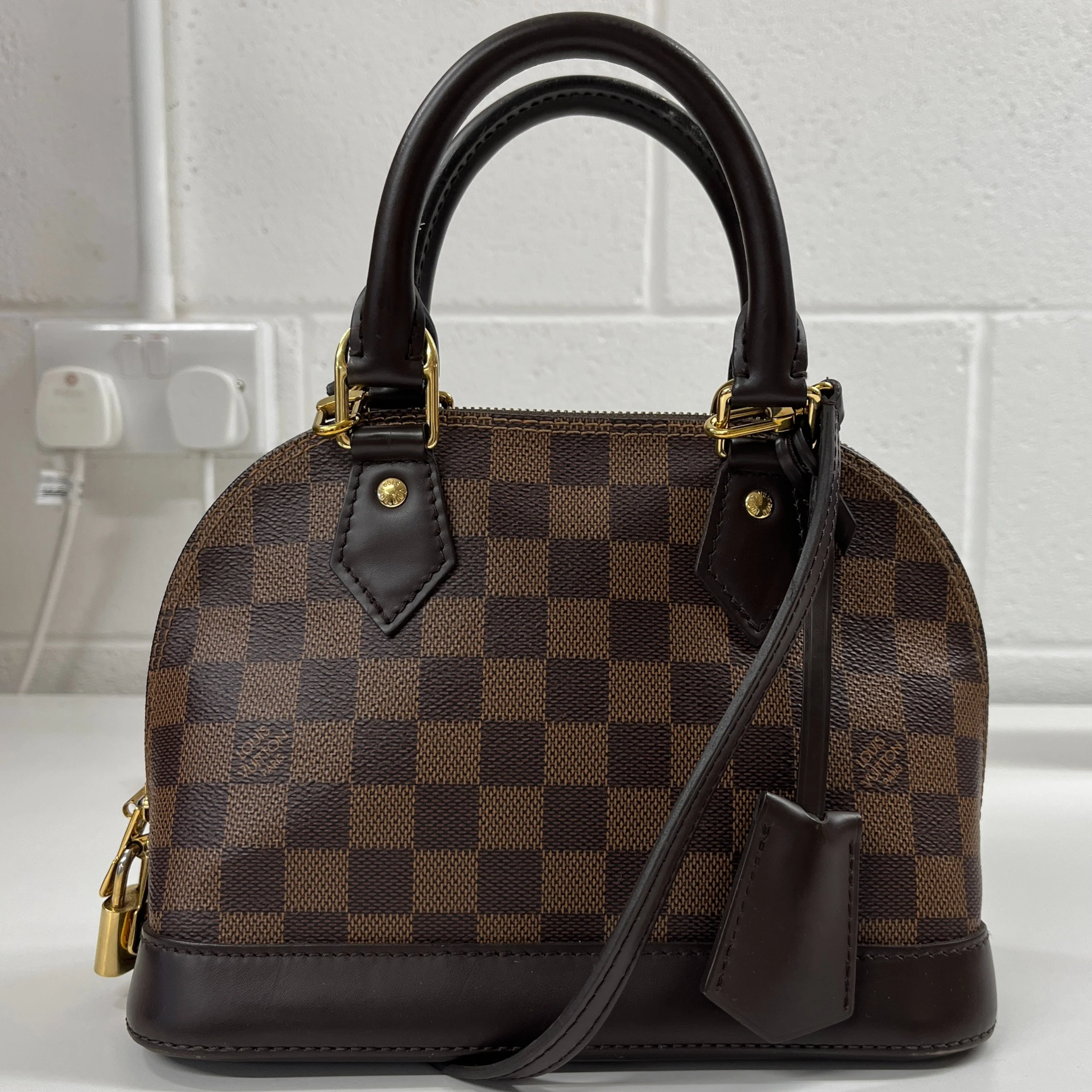 Women's Damier Ebene Alma Bb Handbag Brown - Image 8
