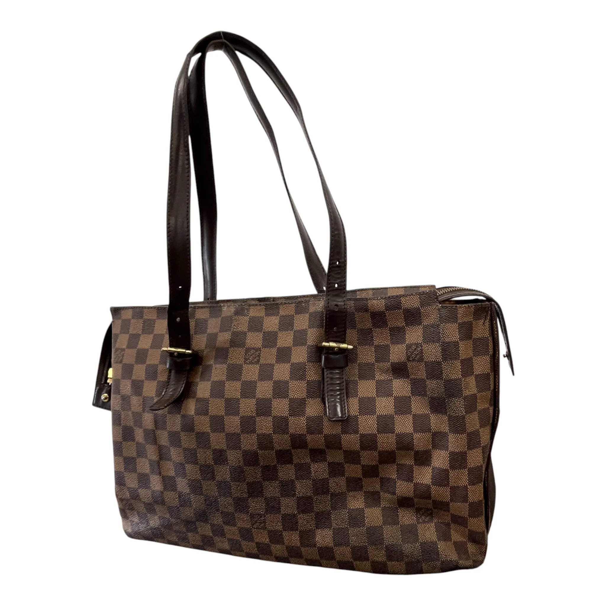 Women's Damier Ebene Chelsea Handbag Brown - Image 4