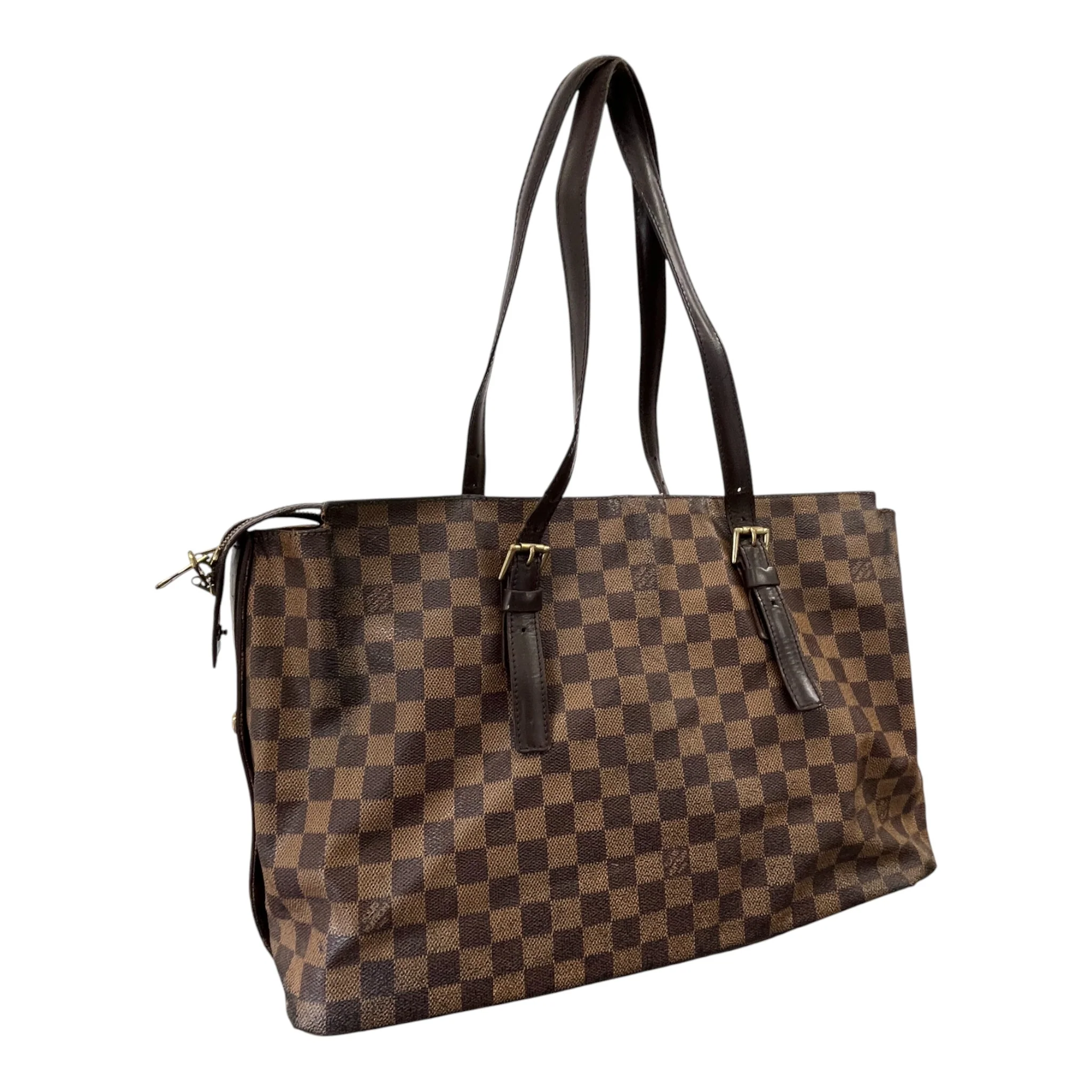 Women's Damier Ebene Chelsea Handbag Brown - Image 9