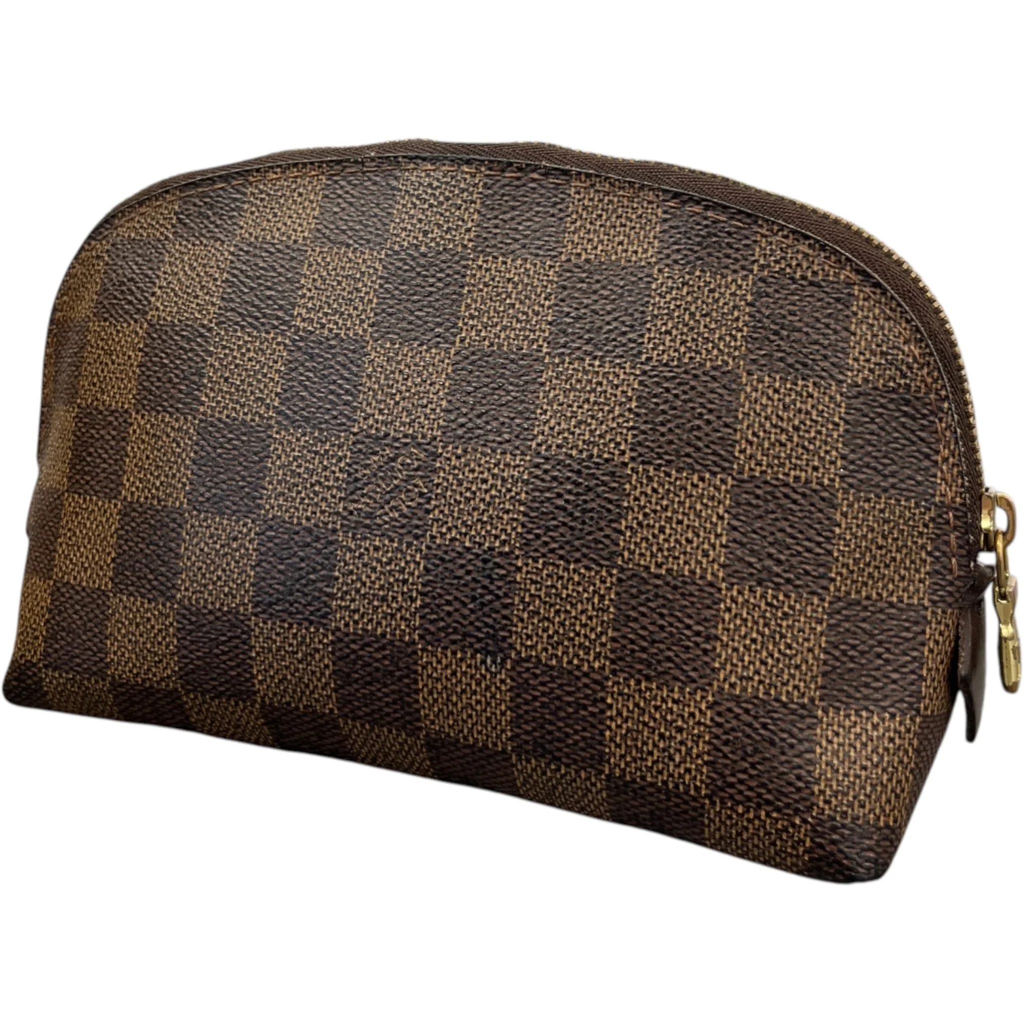 Women's Damier Ebene Cosmetic Pouch Pm Bag Brown - Image 7
