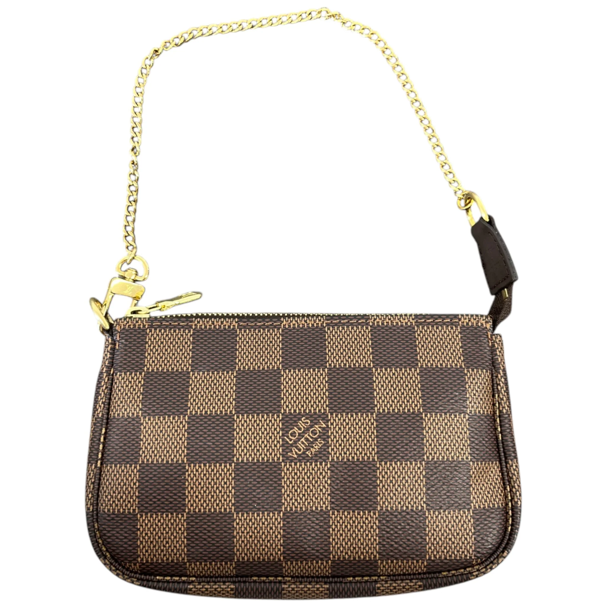 Women's Damier Ebene Mini Pochette Bag Brown - Image 3