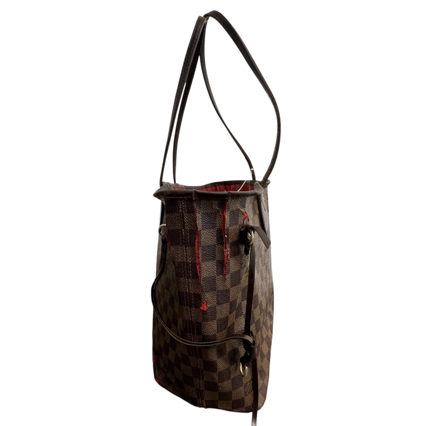 Women's Damier Ebene Neverfull Mm Bag Brown - Image 6