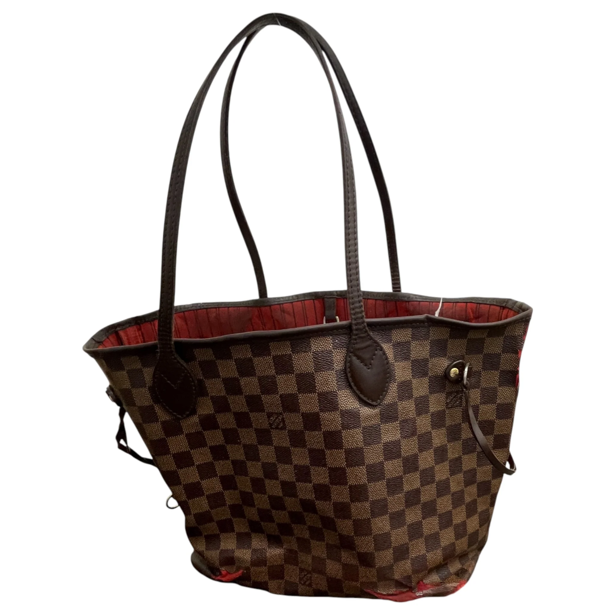 Women's Damier Ebene Neverfull Mm Bag Brown - Image 8