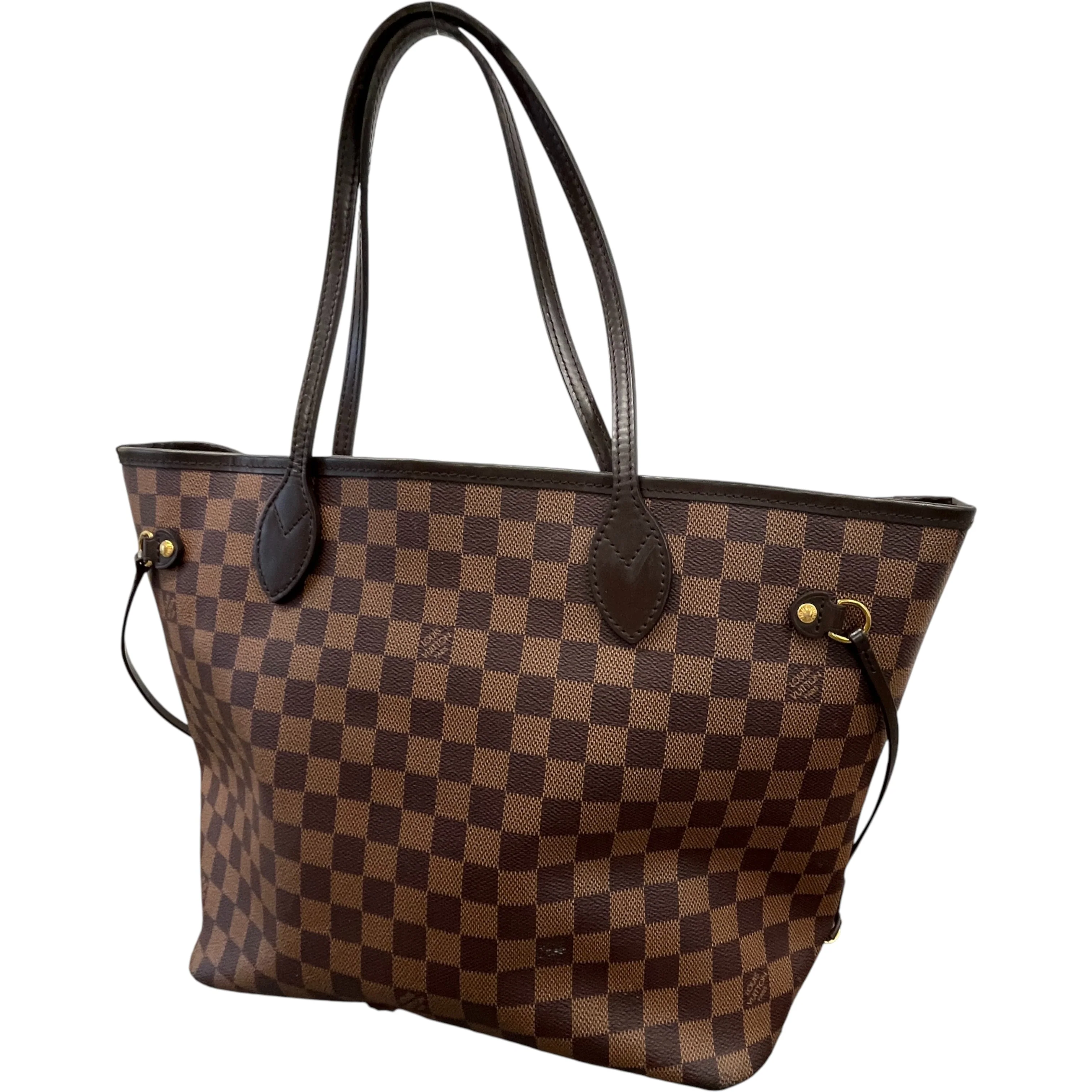 Women's Damier Ebene Neverfull Mm Tote Bag Brown - Image 4
