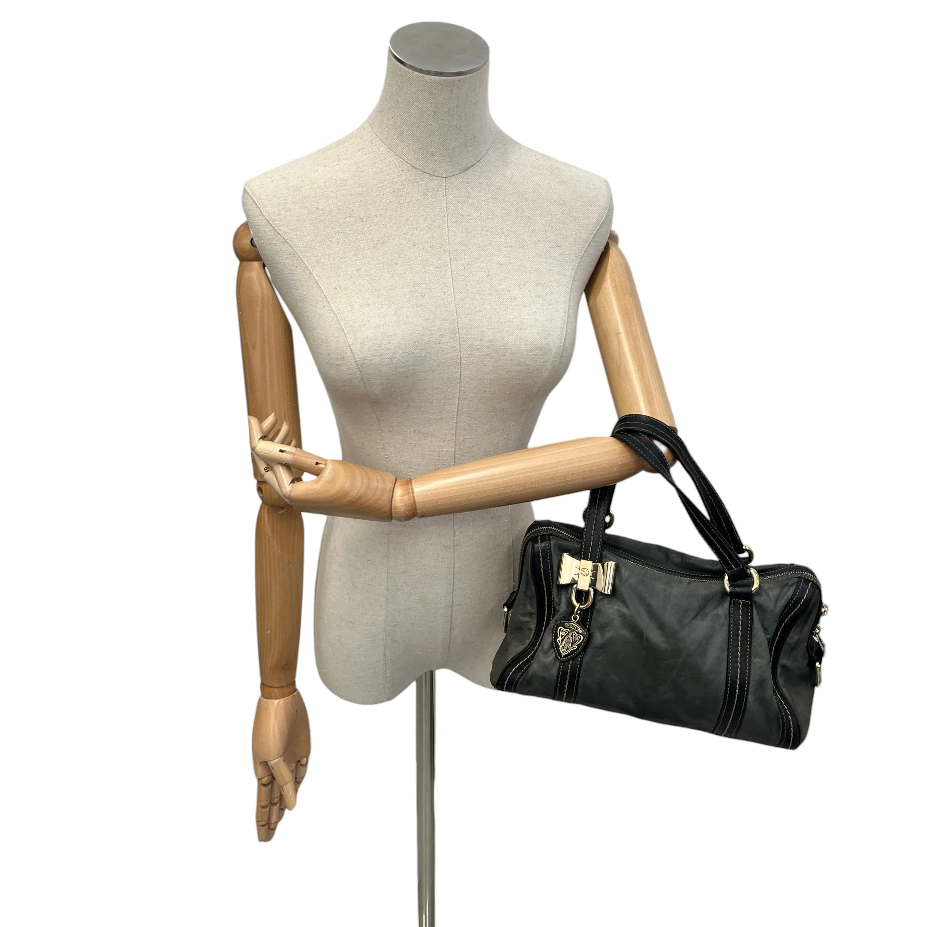 Women's Duchessa Boston Handbag Green - Image 2