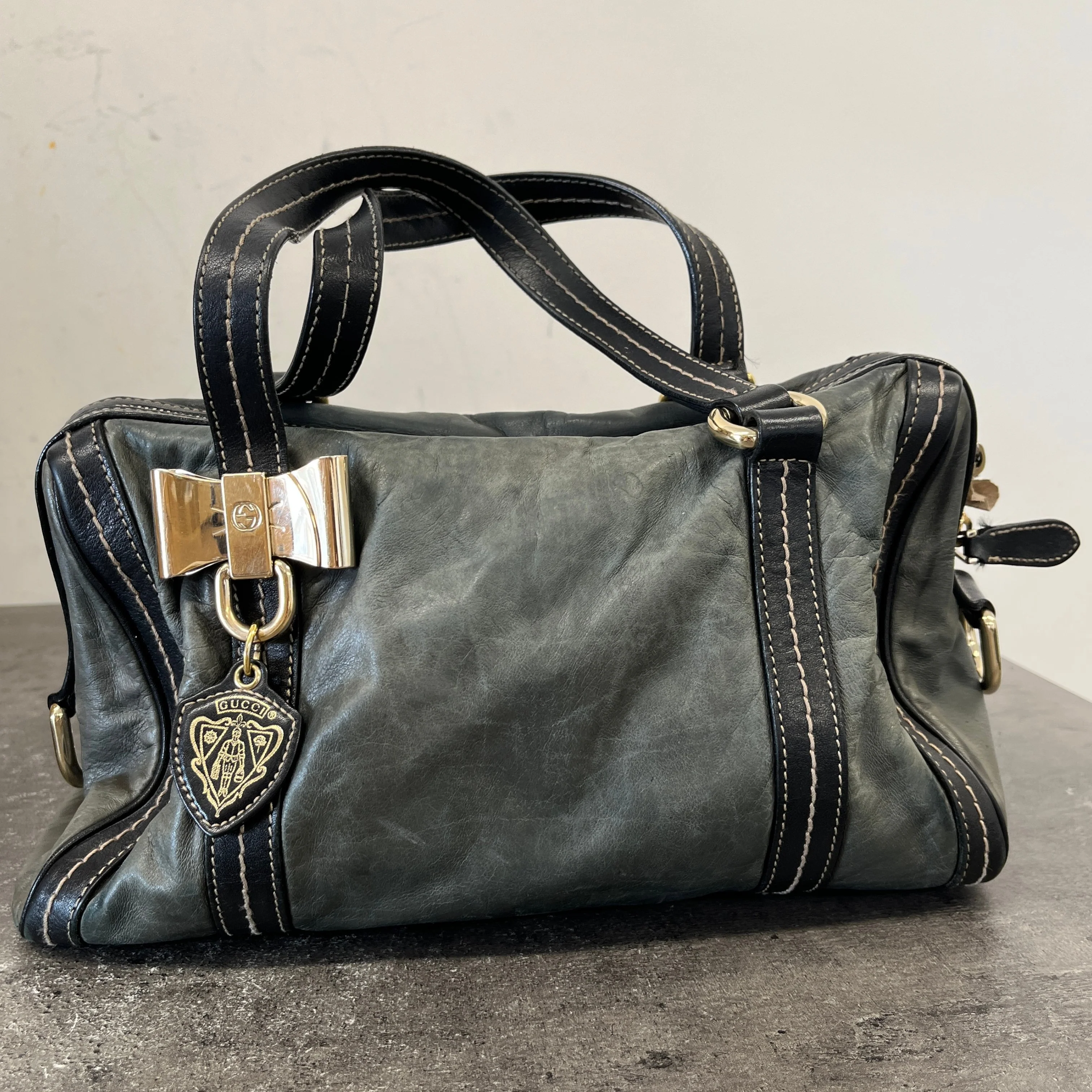 Women's Duchessa Boston Handbag Green - Image 8