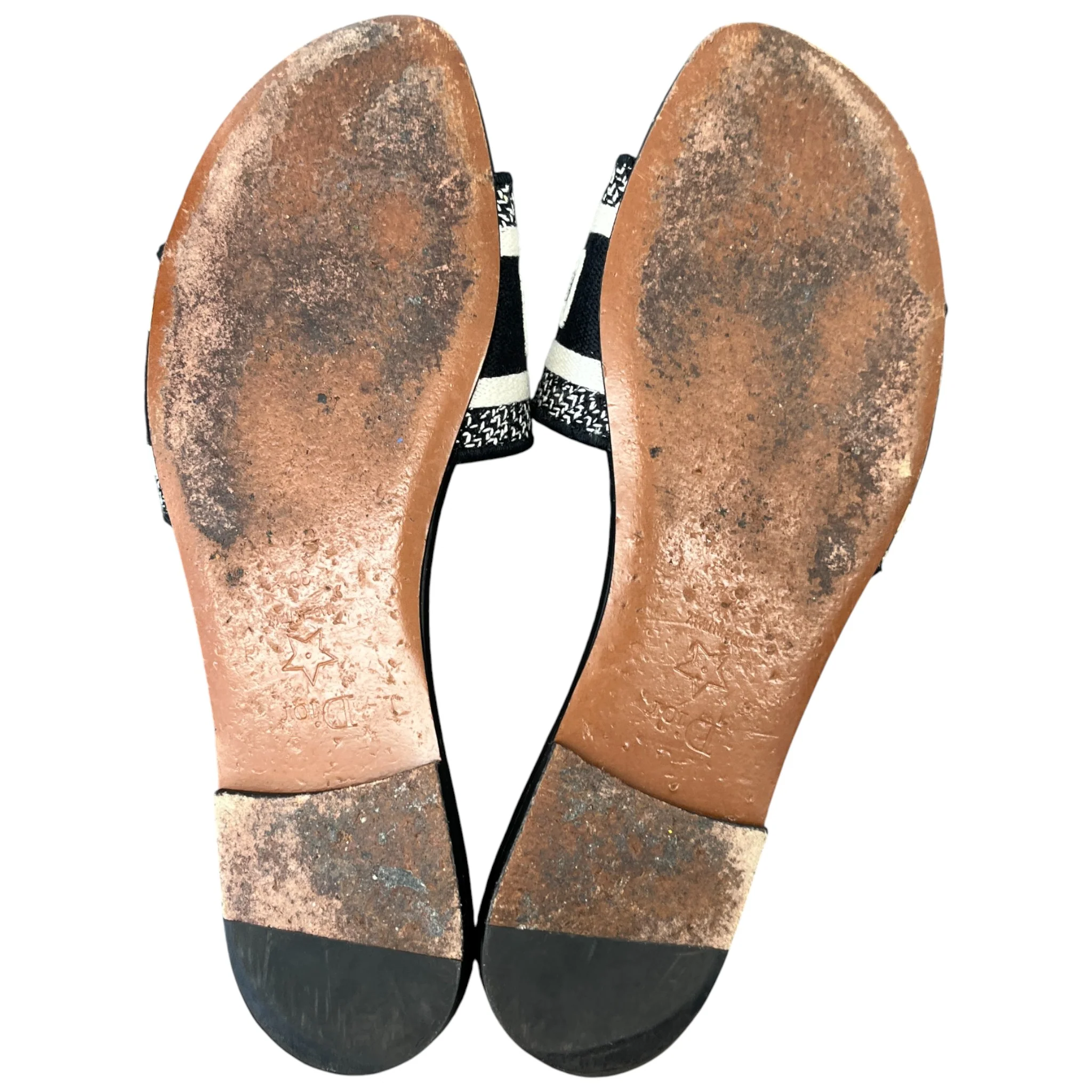 Women's Dway Slides Black Size EU 36.5 / UK 3.5 - Image 10