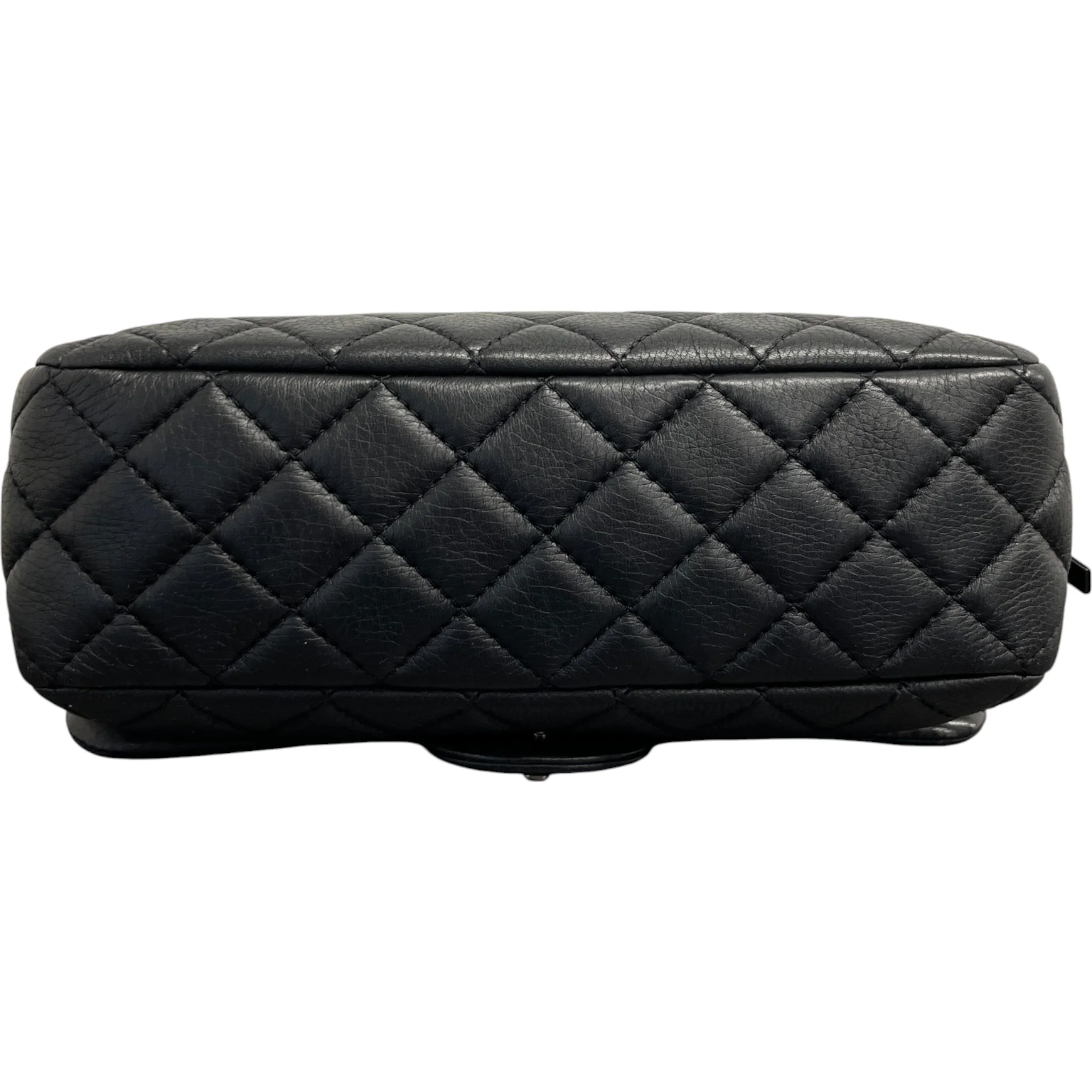 Women's Easy Flap Lambskin Bag Black - Image 10