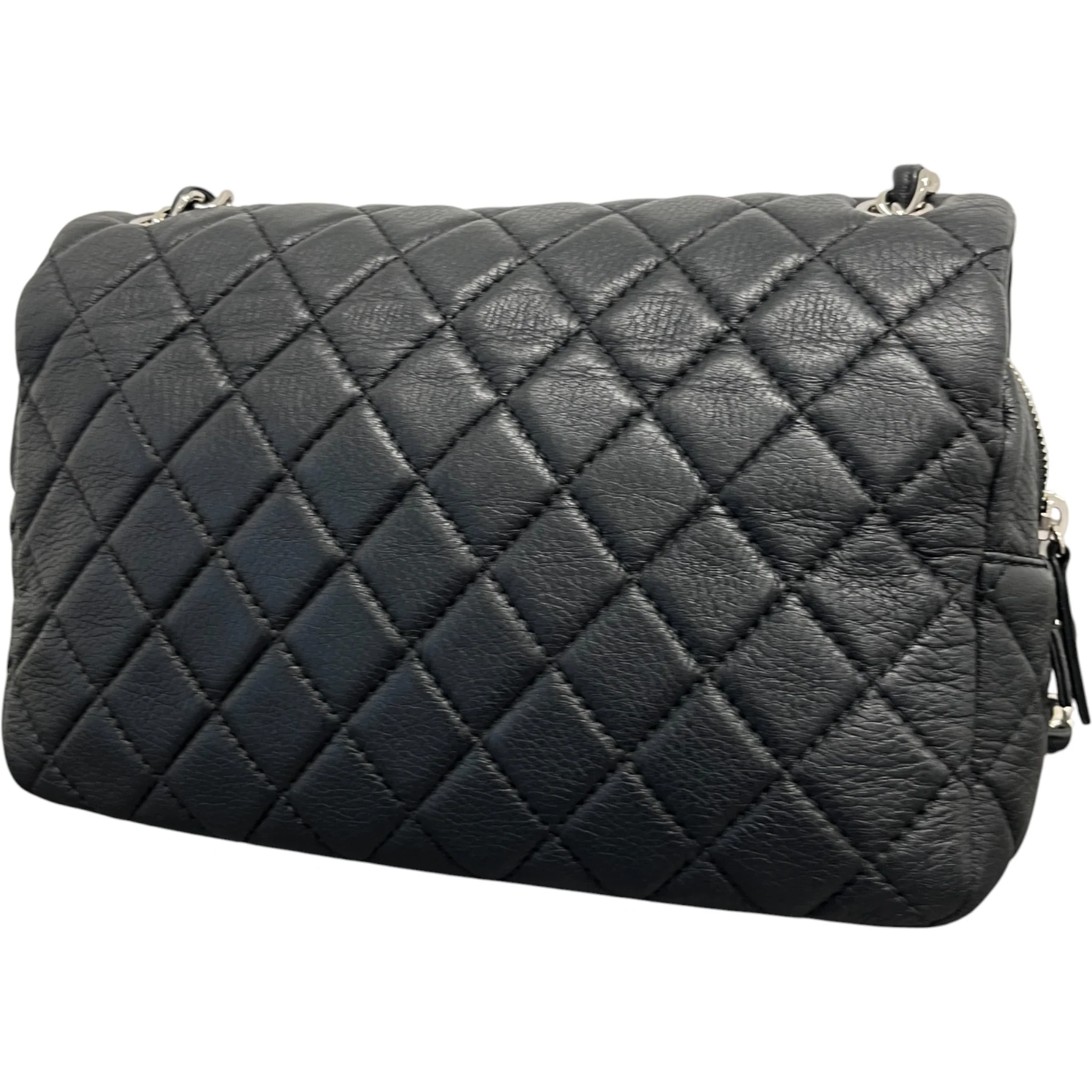 Women's Easy Flap Lambskin Bag Black - Image 9
