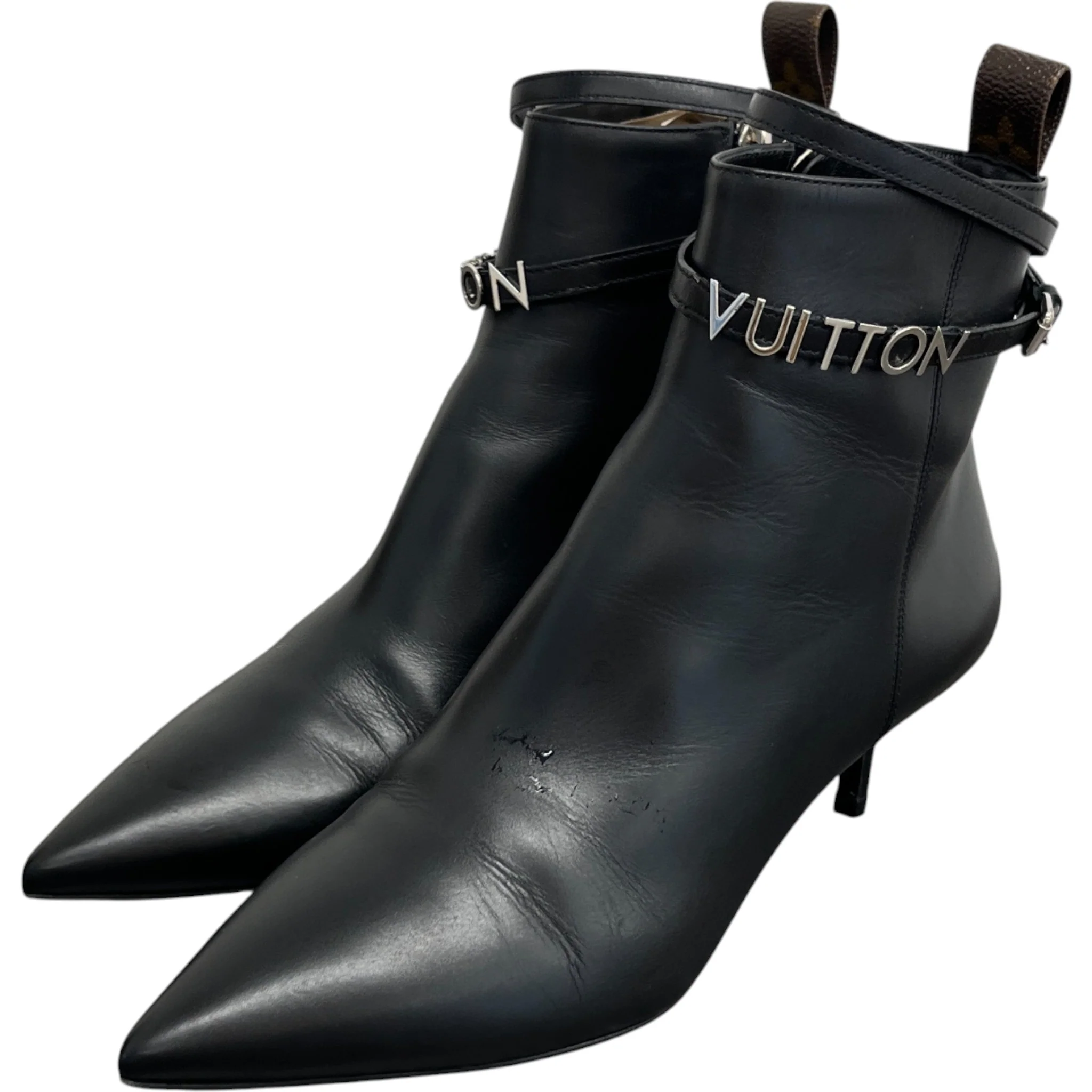 Women's Embellished Ankle Boots Black Size EU 37.5 / UK 4.5 - Image 9