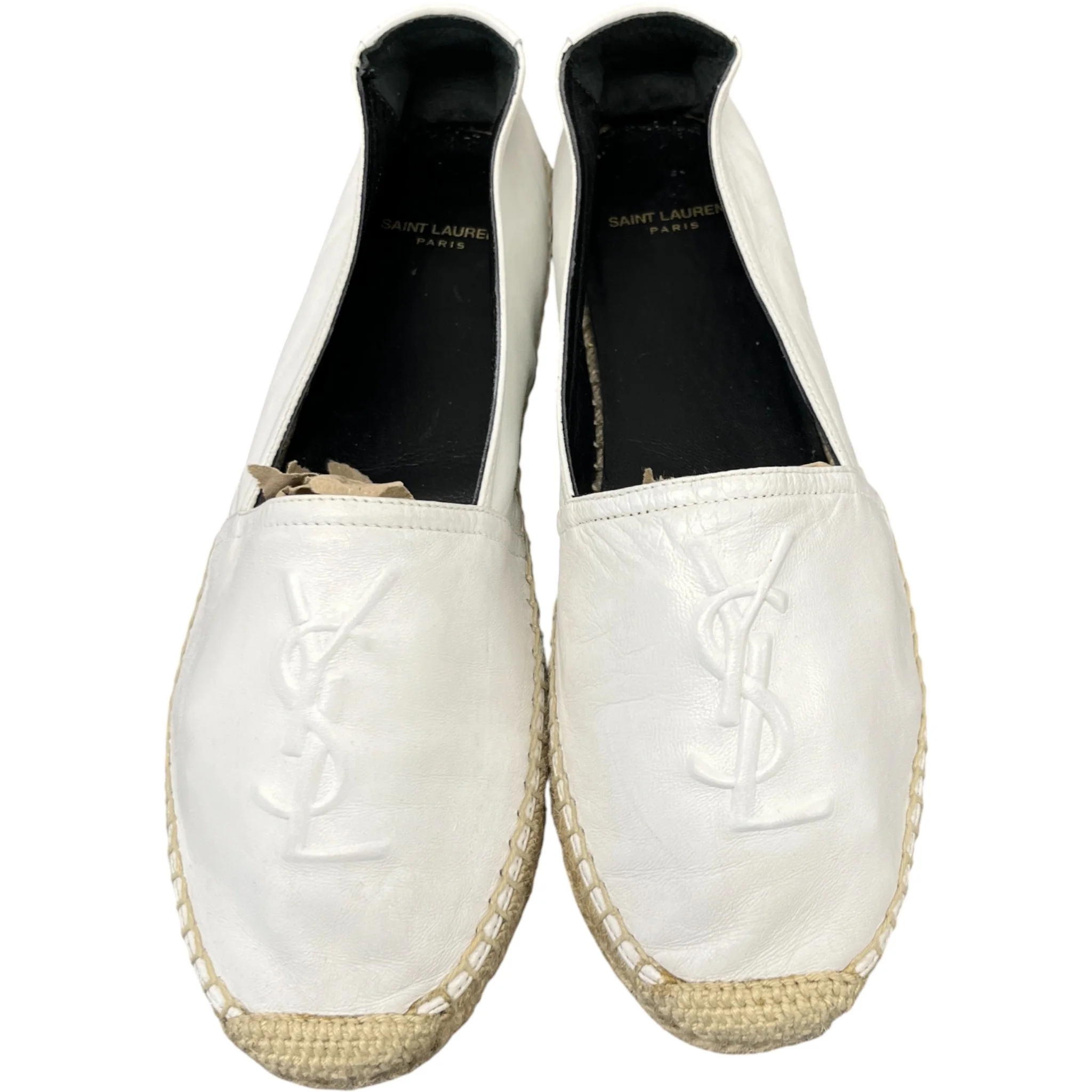 Women's Embossed Espadrille Loafers White Size EU 38.5 / UK 5.5 - Image 6