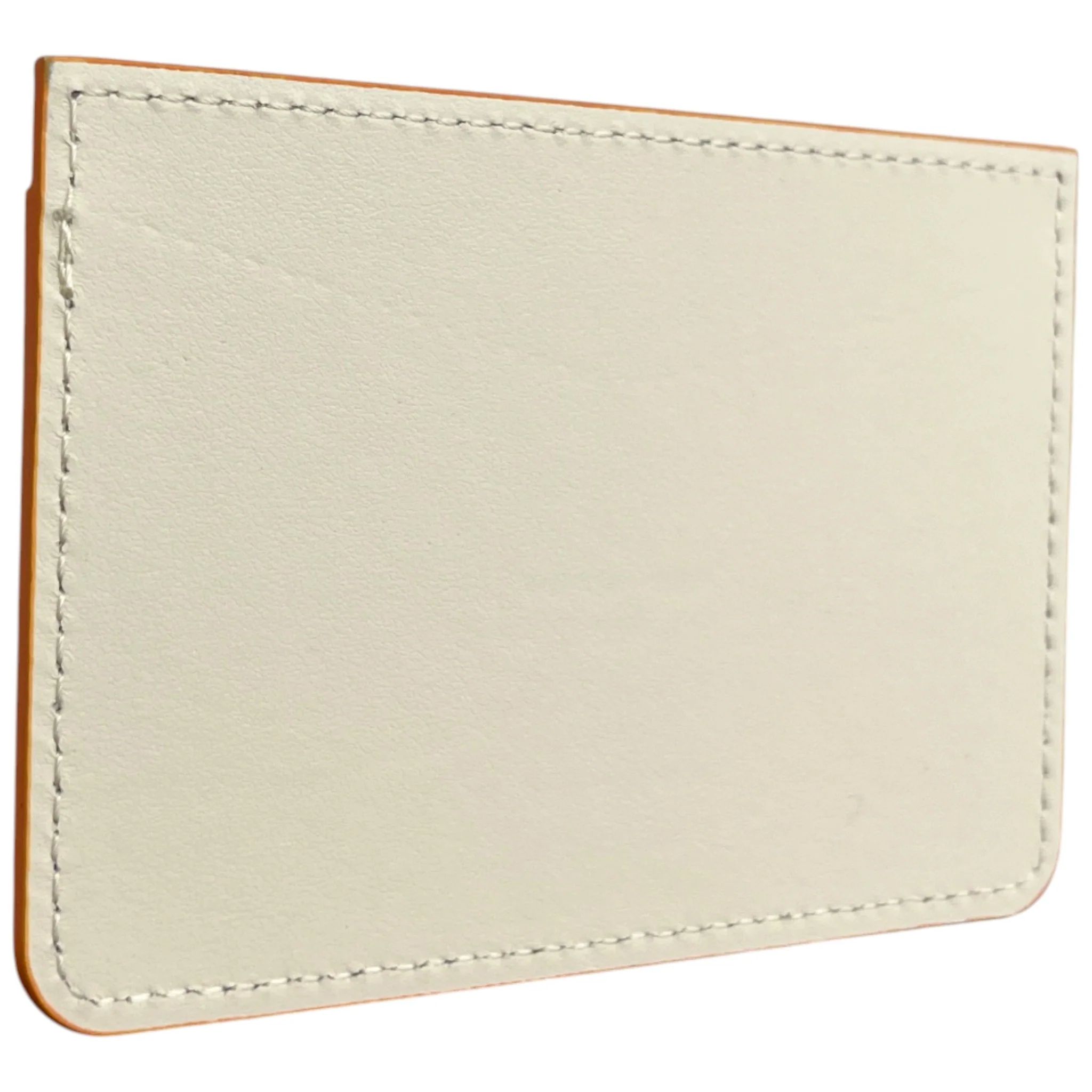 Women's Embossed Logo Card Holder Cream - Image 5