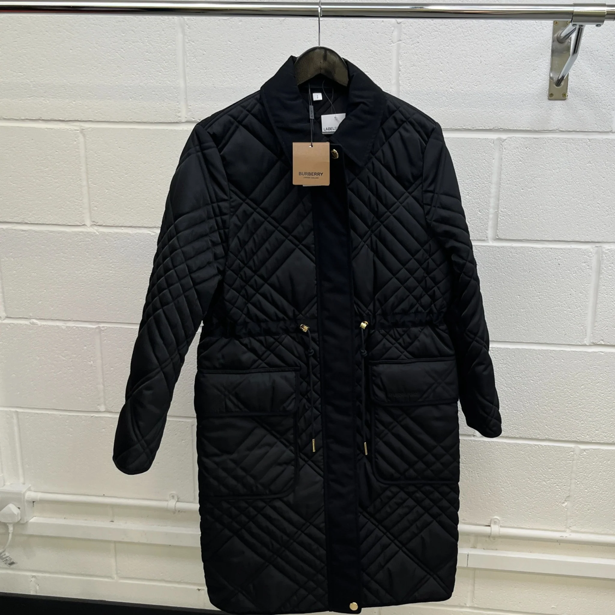 Women's Embroidered Logo Jacket Black Size S - Image 10