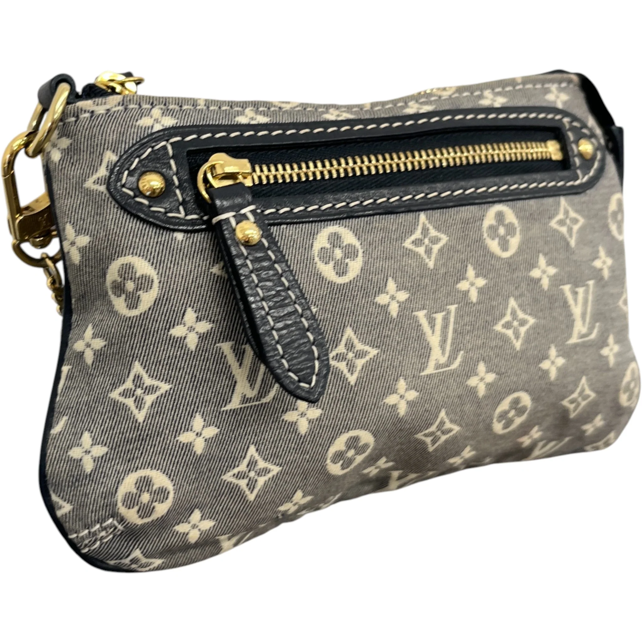 Women's Encre Monogram Idylle Mini Pochette Bag Blue - Image 6