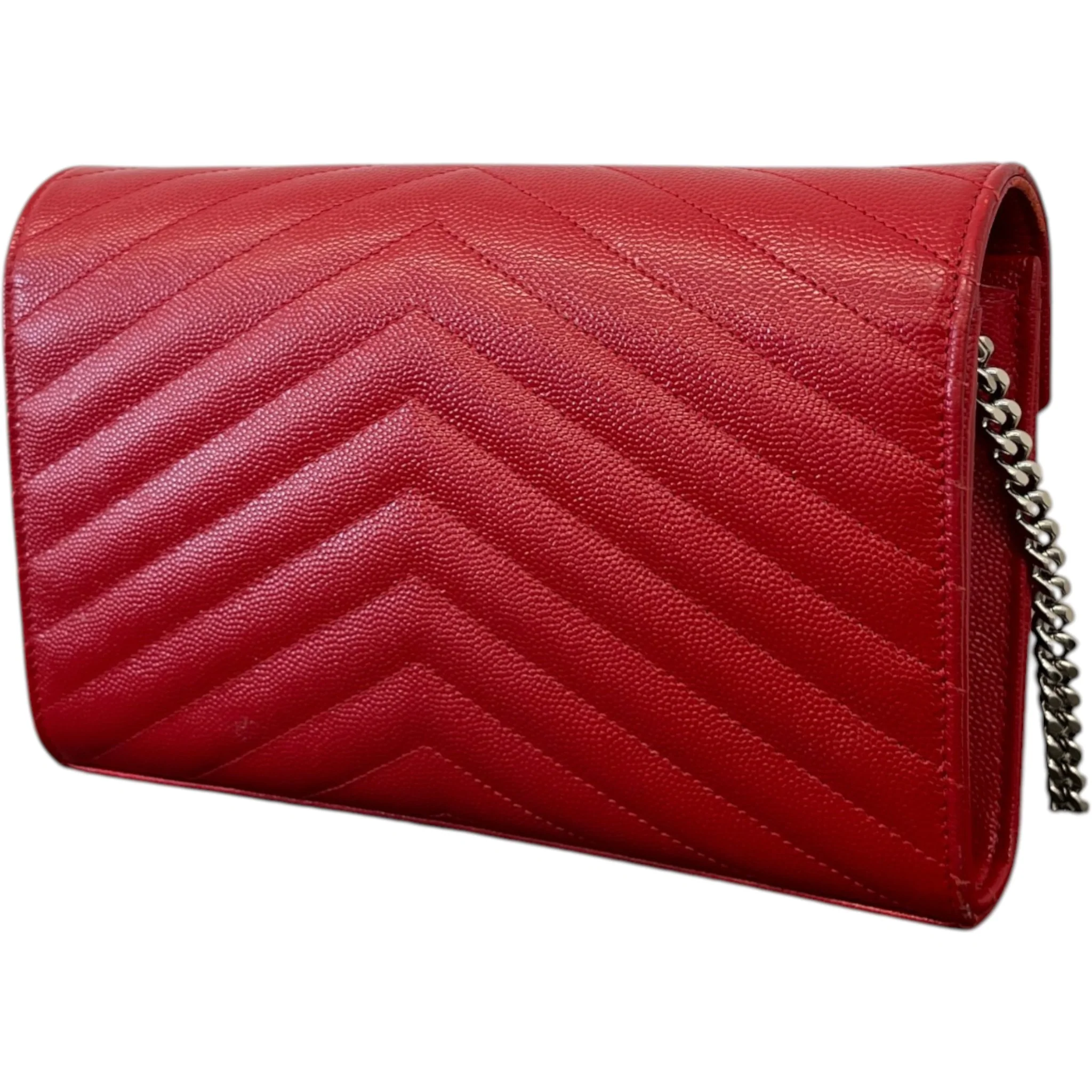 Women's Envelope Chain Bag Red - Image 9