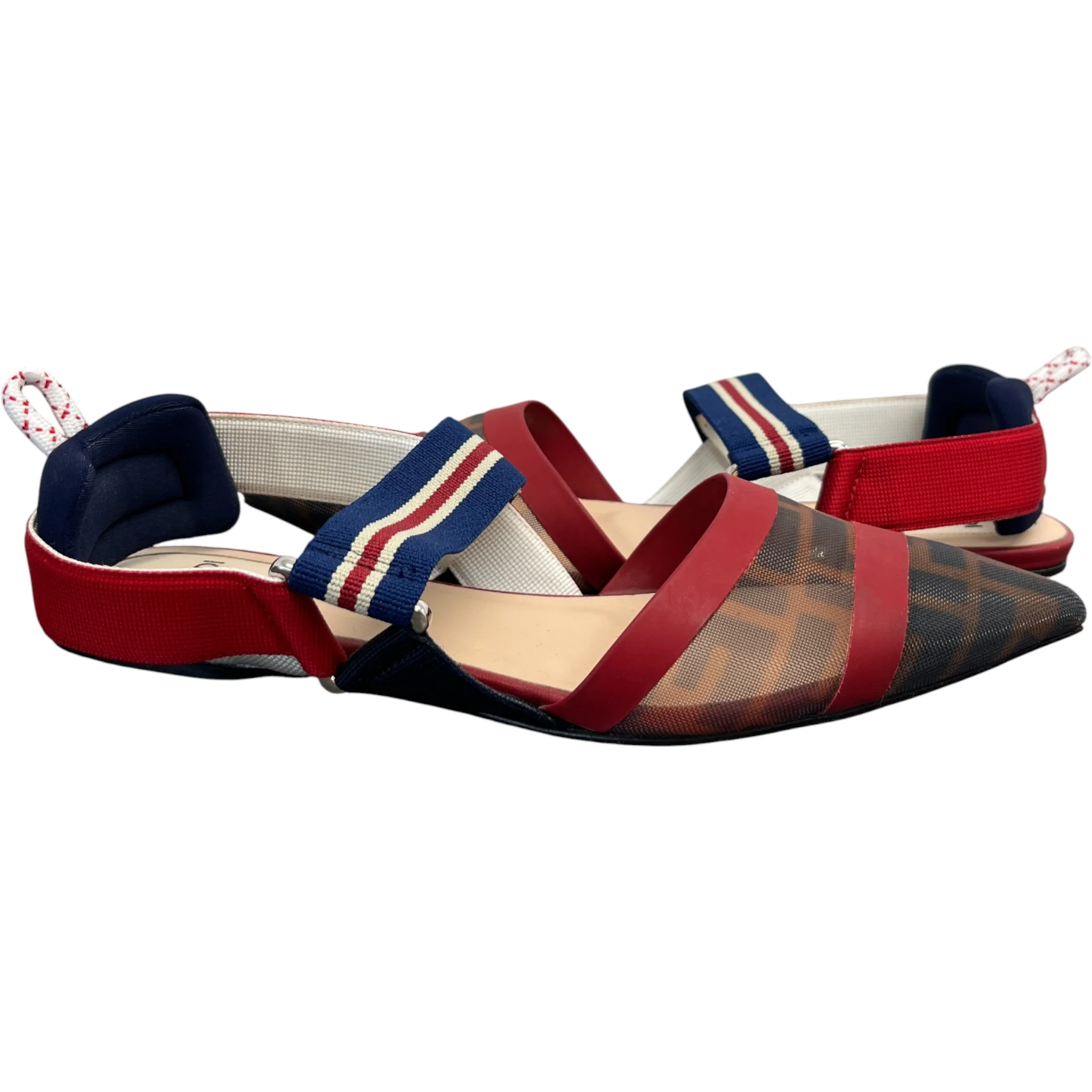 Women's Ff Colibri Slingback Sandals Brown Size EU 36 / UK 3 - Image 3