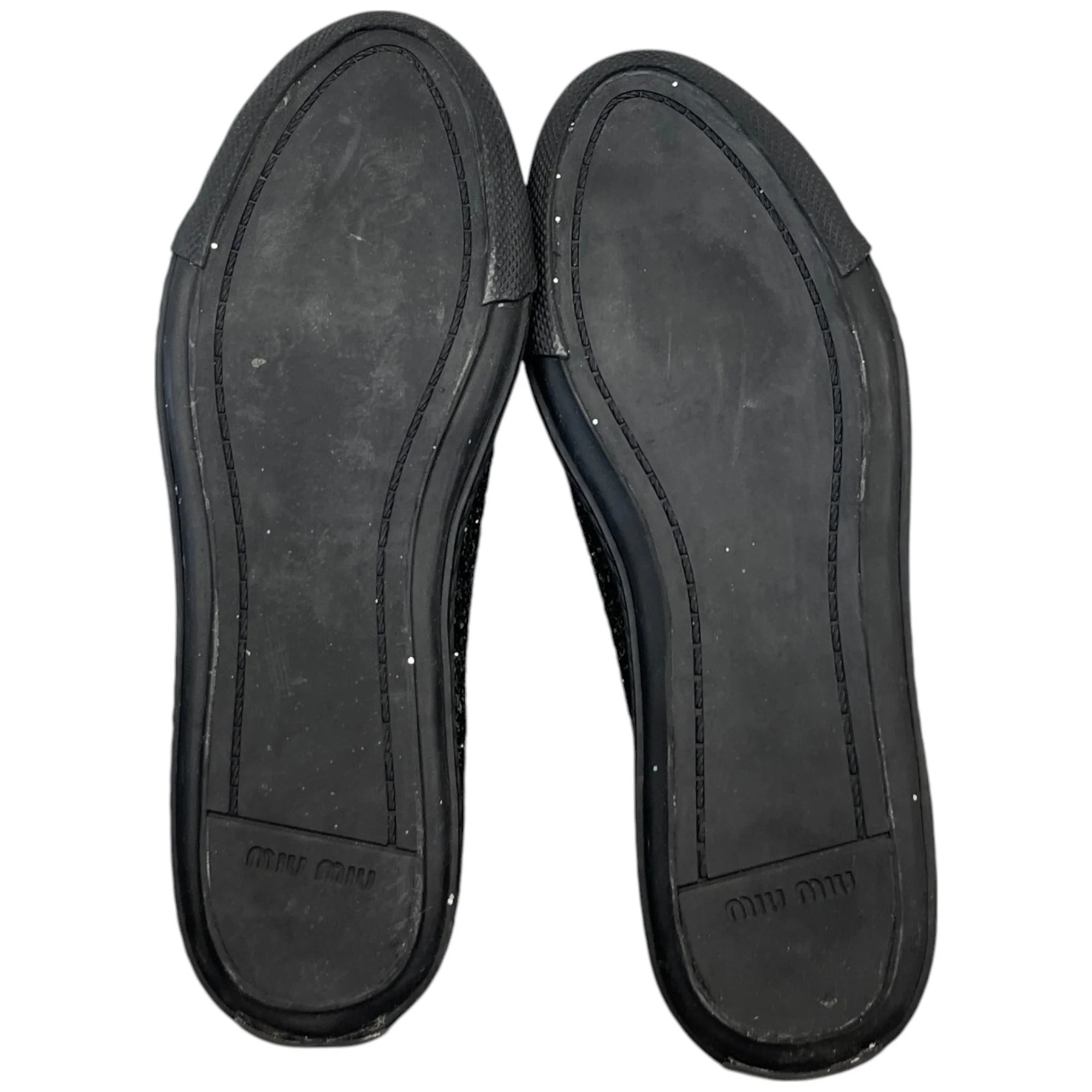 Women's Flat Sole Glitter Low Trainers Black Size EU 36 / UK 3 - Image 11