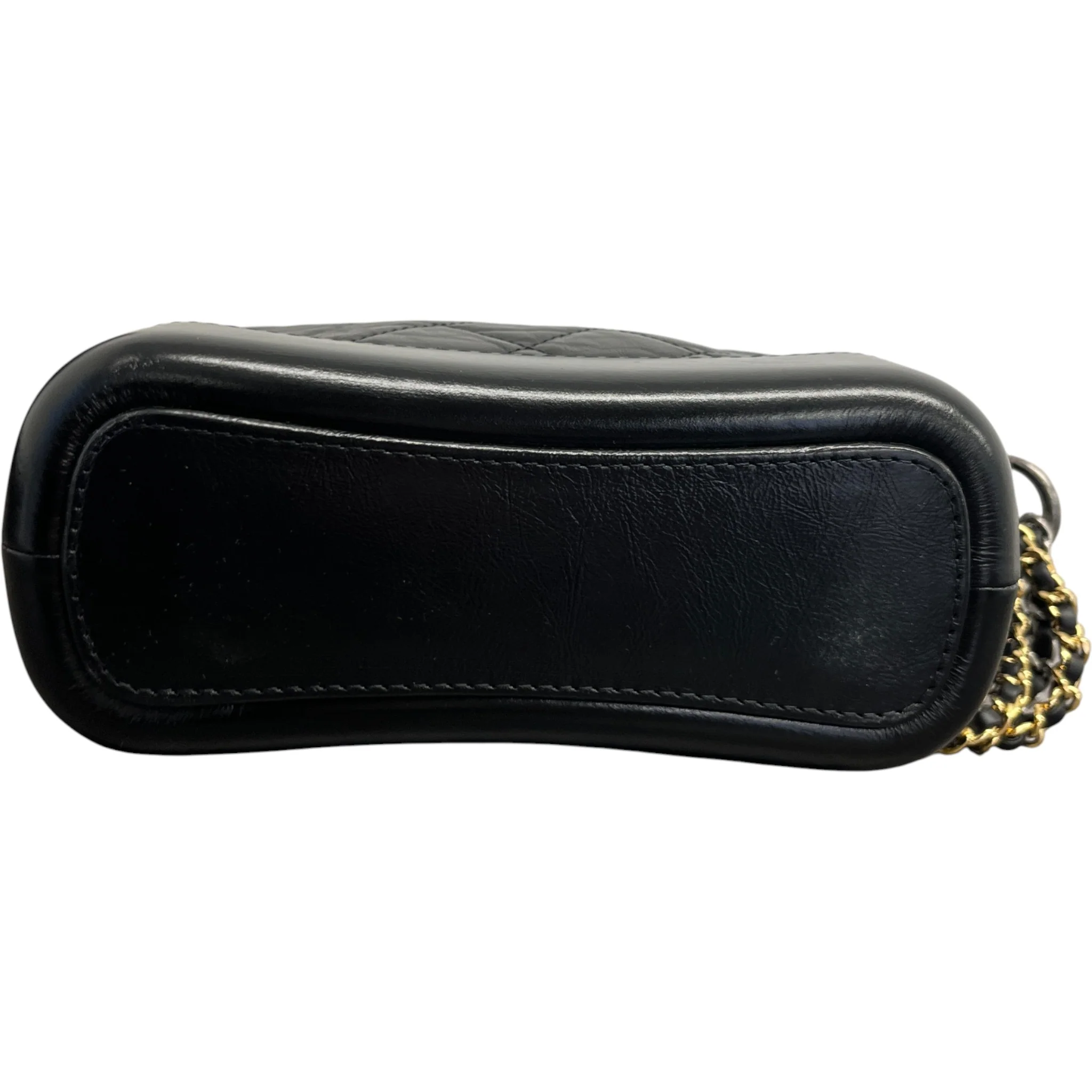 Women's Gabrielle Small Lambskin Bag Black - Image 10