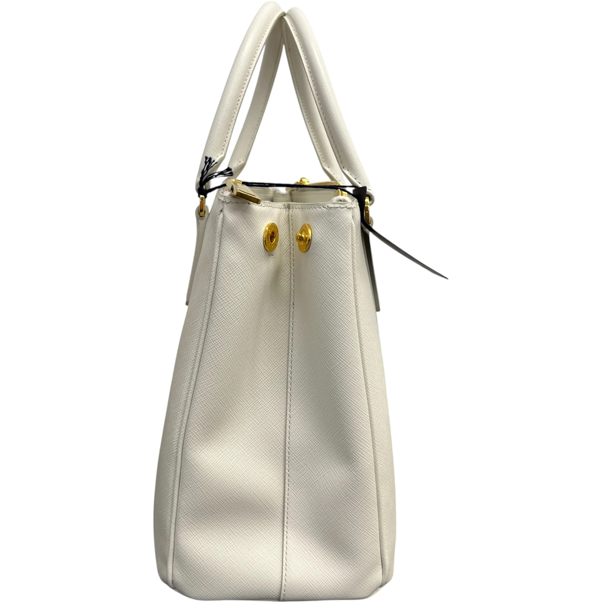 Women's Galleria Saffiano Tote Handbag White - Image 7