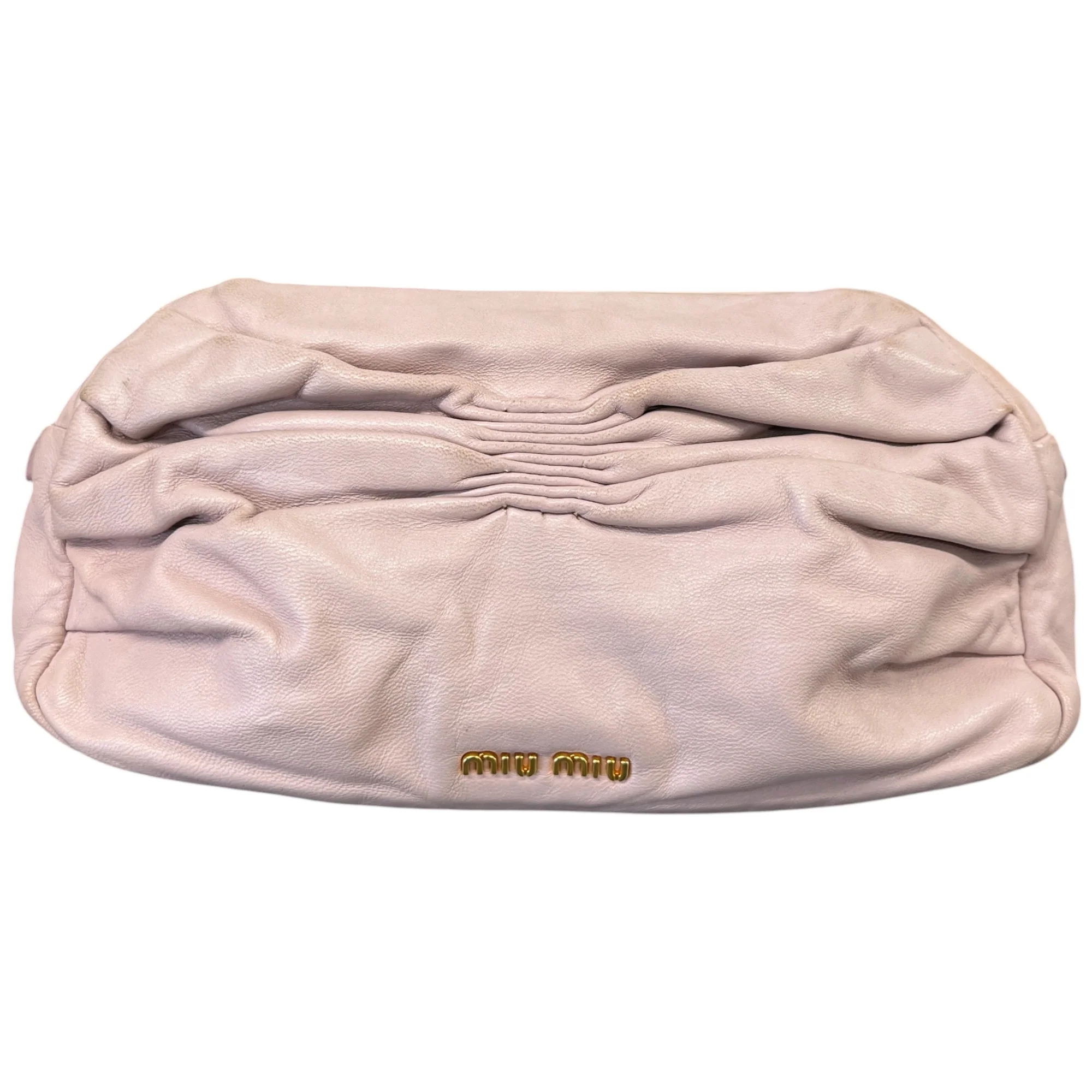 Women's Gathered Logo Handbag Pink - Image 3