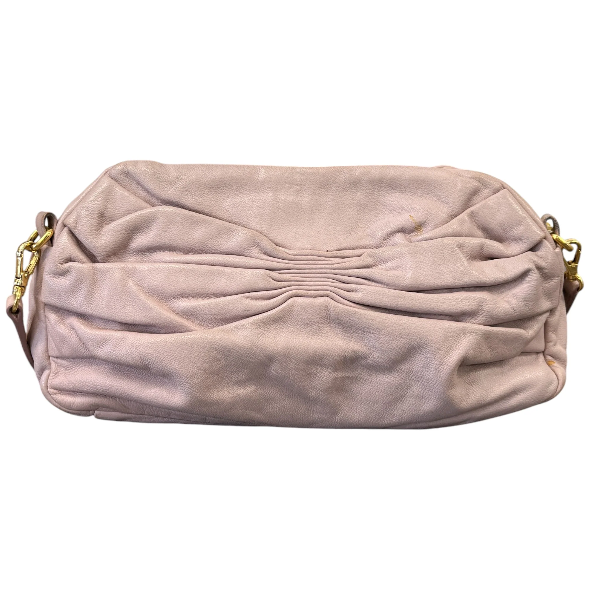 Women's Gathered Logo Handbag Pink - Image 5