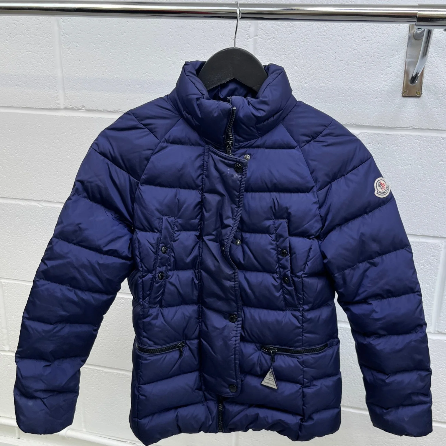 Women's Gene Girls Age 12 Down Jacket Navy Size XXS - Image 10