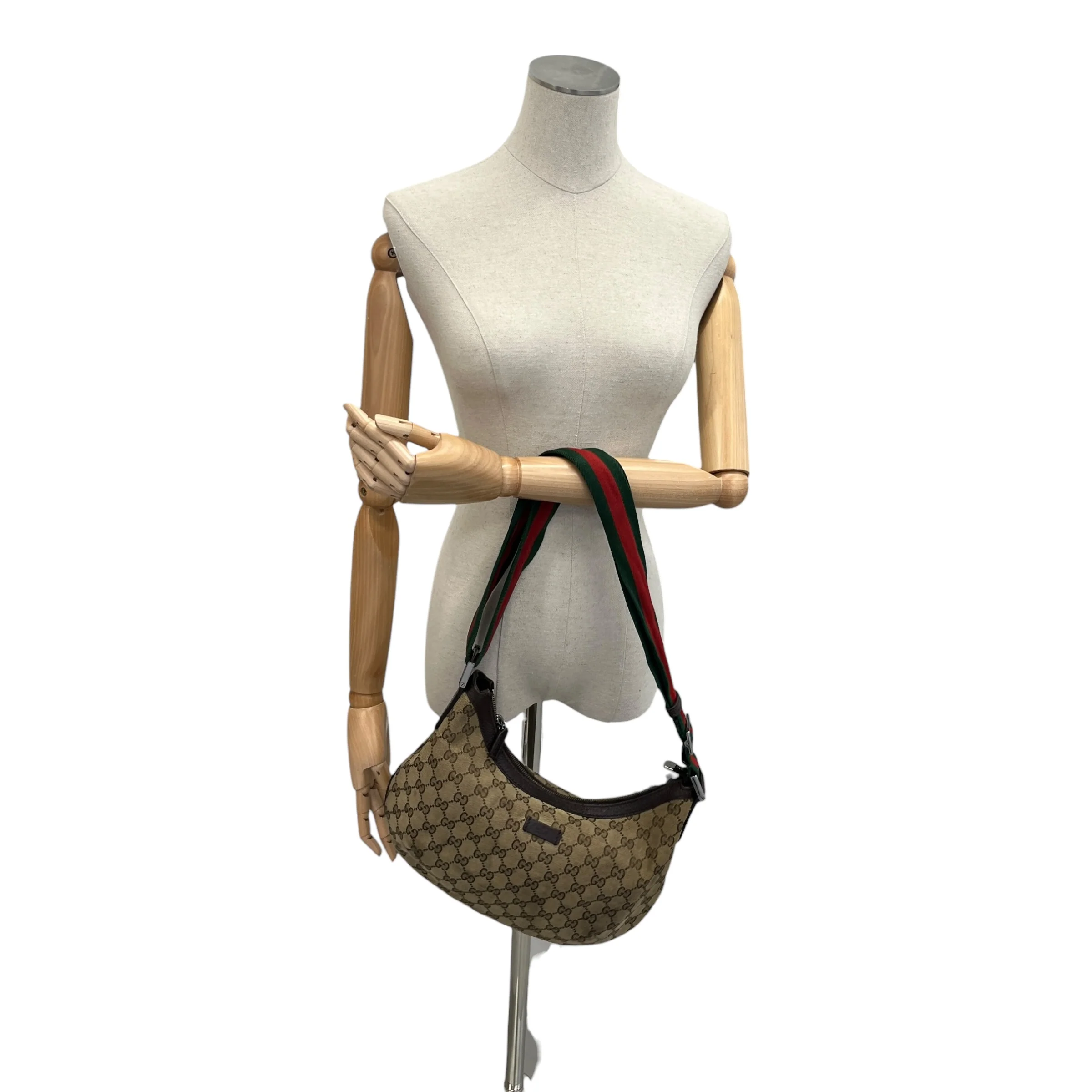 Women's Gg Canvas Sherry Line Bag Brown - Image 2