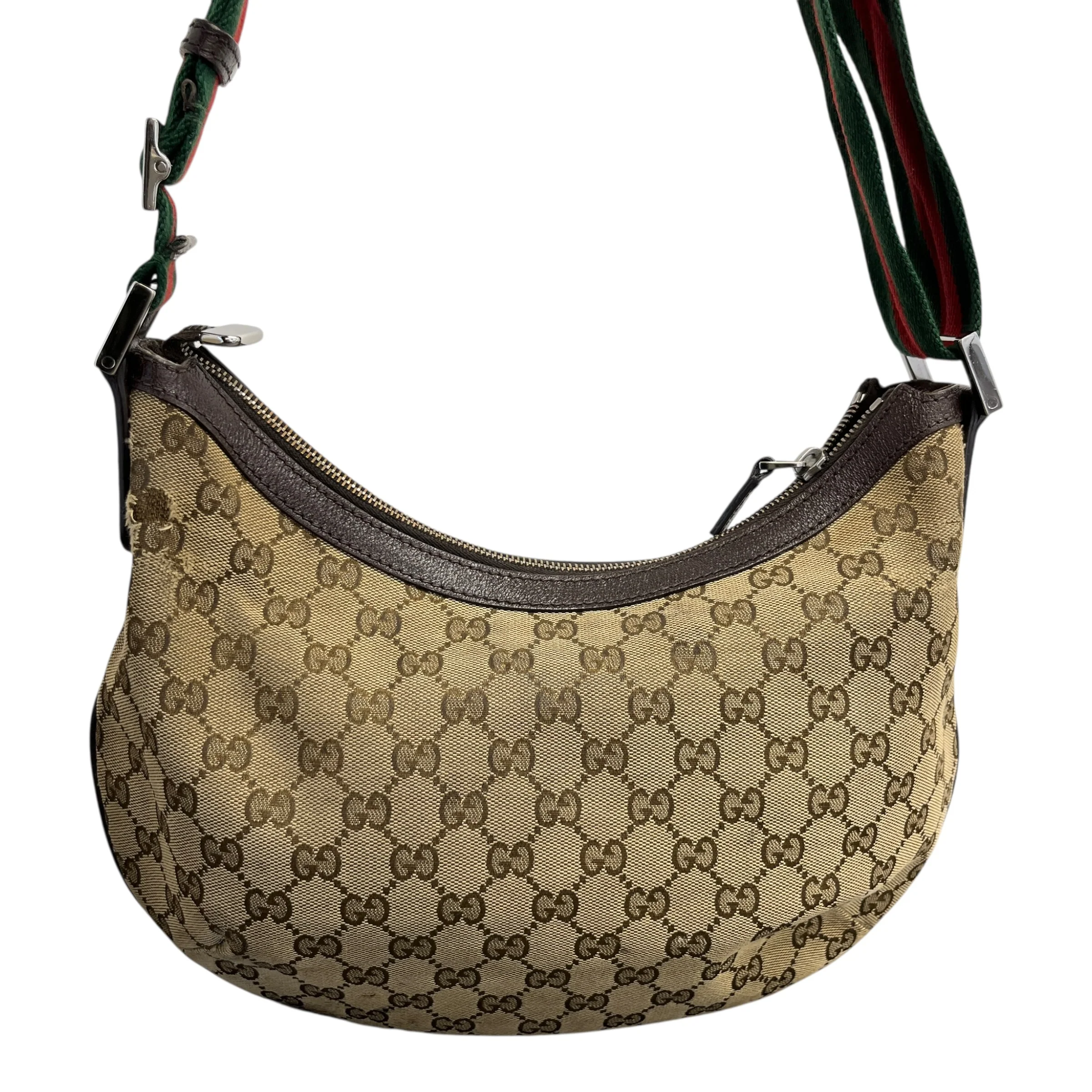 Women's Gg Canvas Sherry Line Bag Brown - Image 3