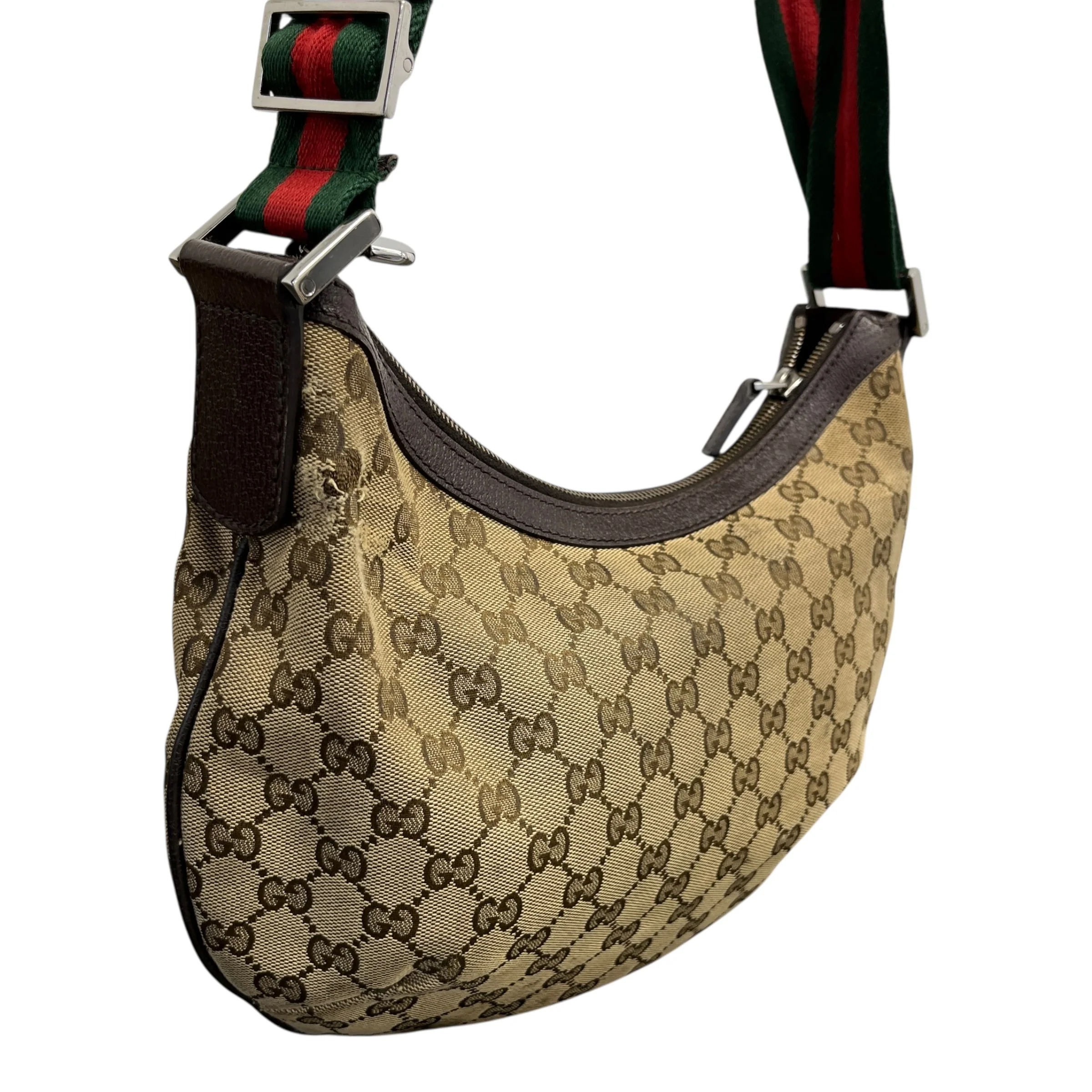 Women's Gg Canvas Sherry Line Bag Brown - Image 8