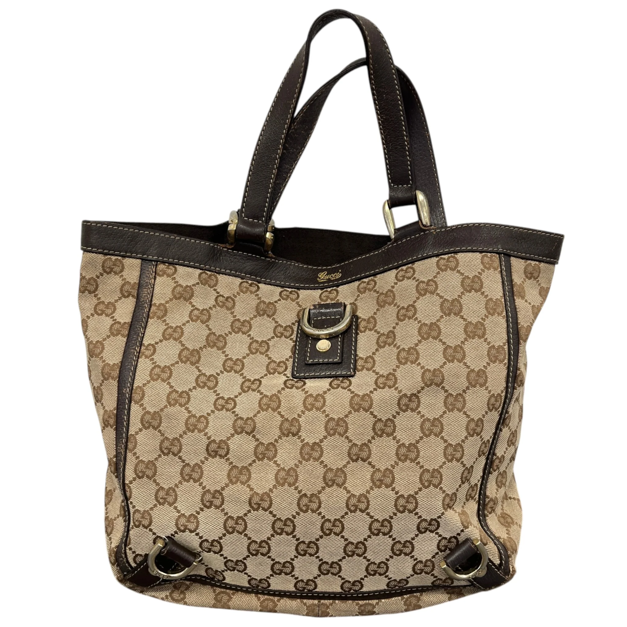 Women's Gg Canvas Small Abbey Tote Handbag Beige