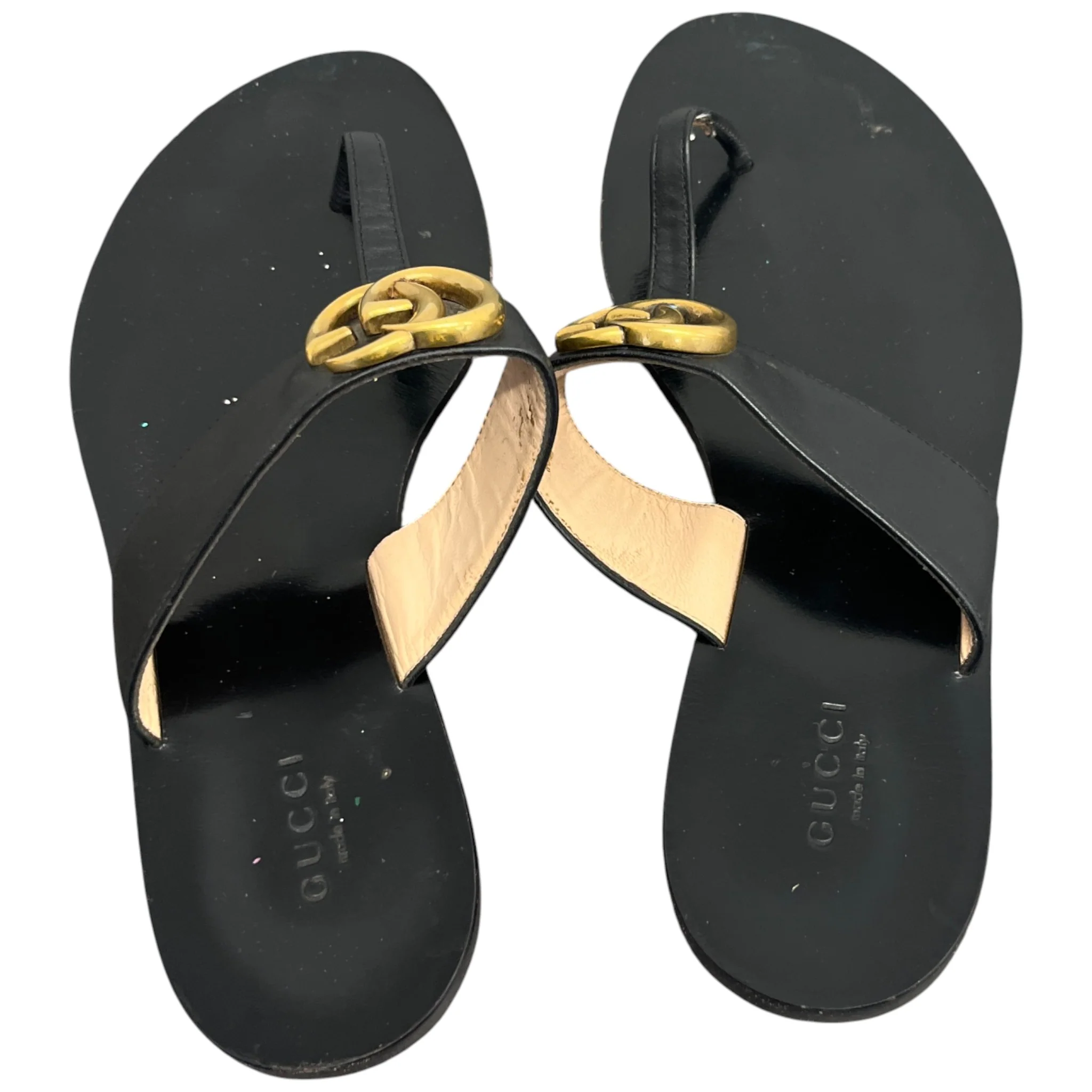 Women's Gg Marmont Thong Sandals Black Size EU 37 / UK 4 - Image 7