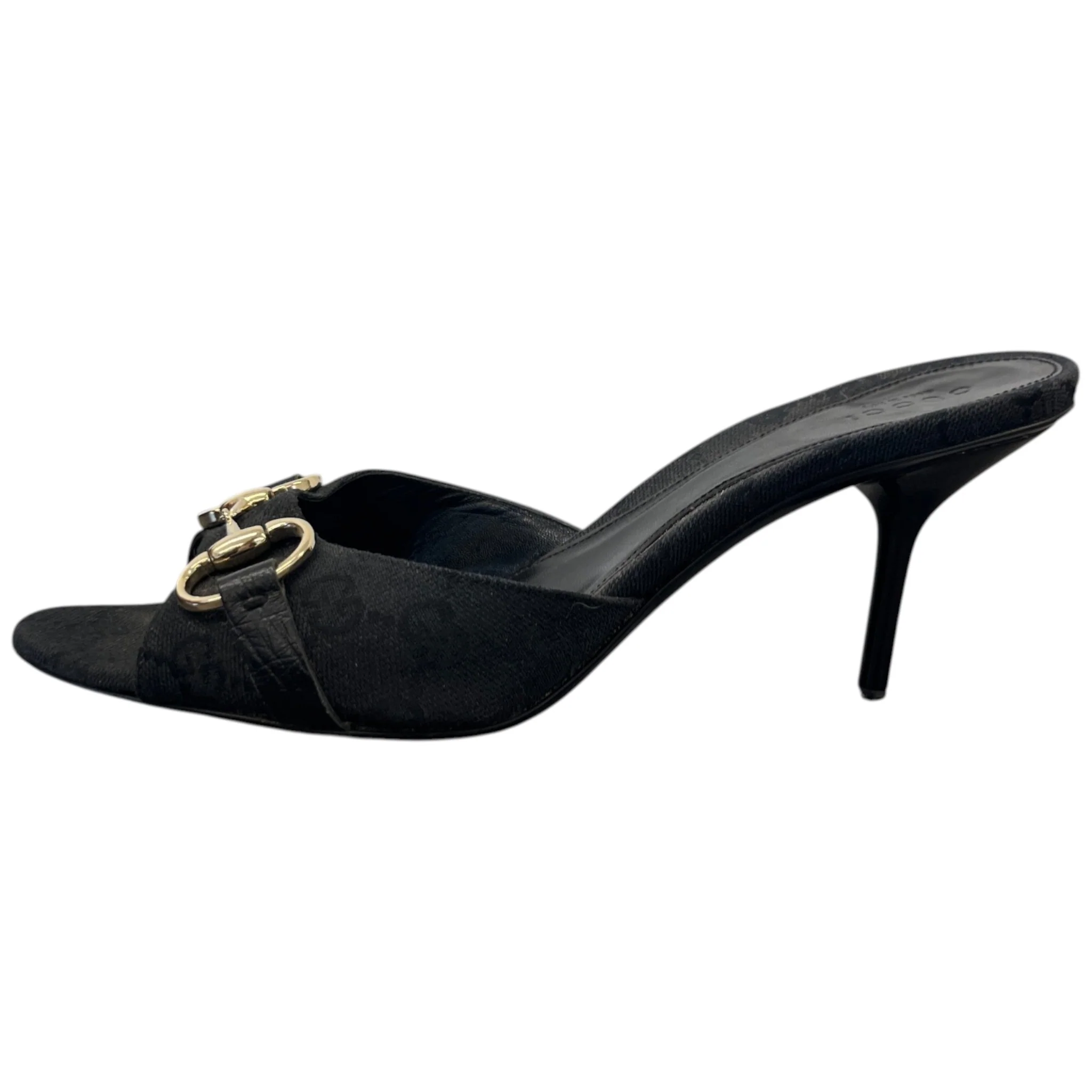 Women's Gg Monogram Horsebit Heels Black Size EU 38.5 / UK 5.5 - Image 5