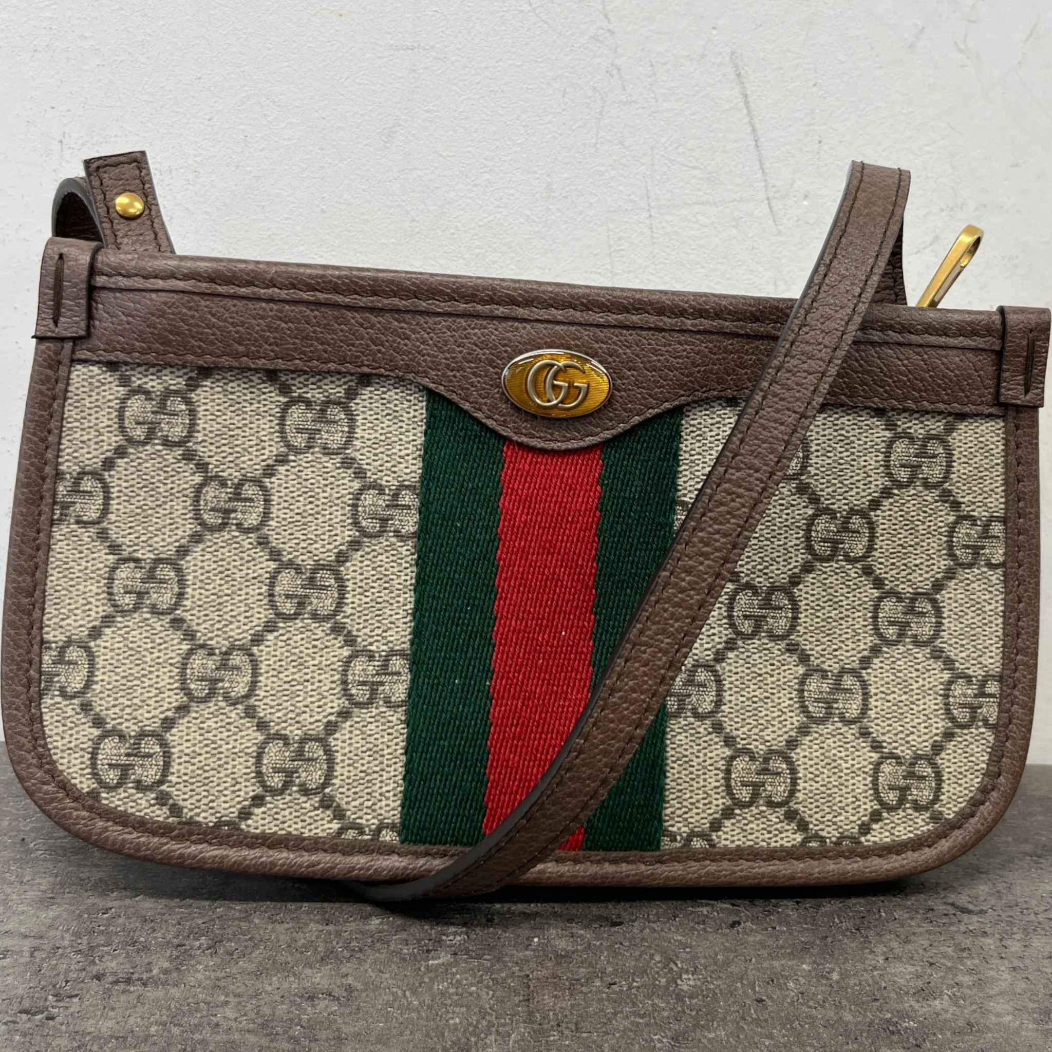 Women's Gg Ophidia Canvas Mini Bag Brown - Image 12