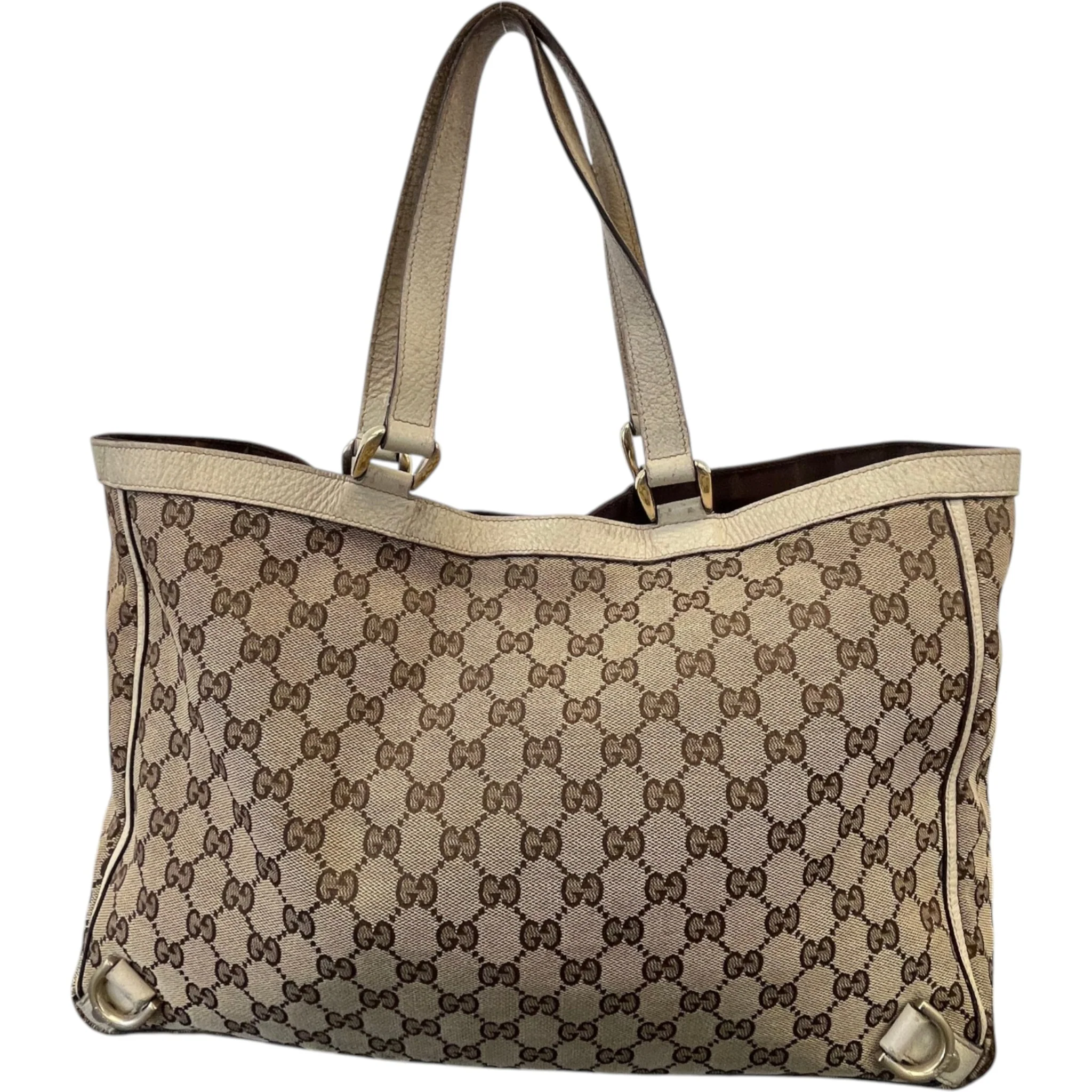 Women's Gg Supreme Abbey D-Ring Tote Bag Beige - Image 3