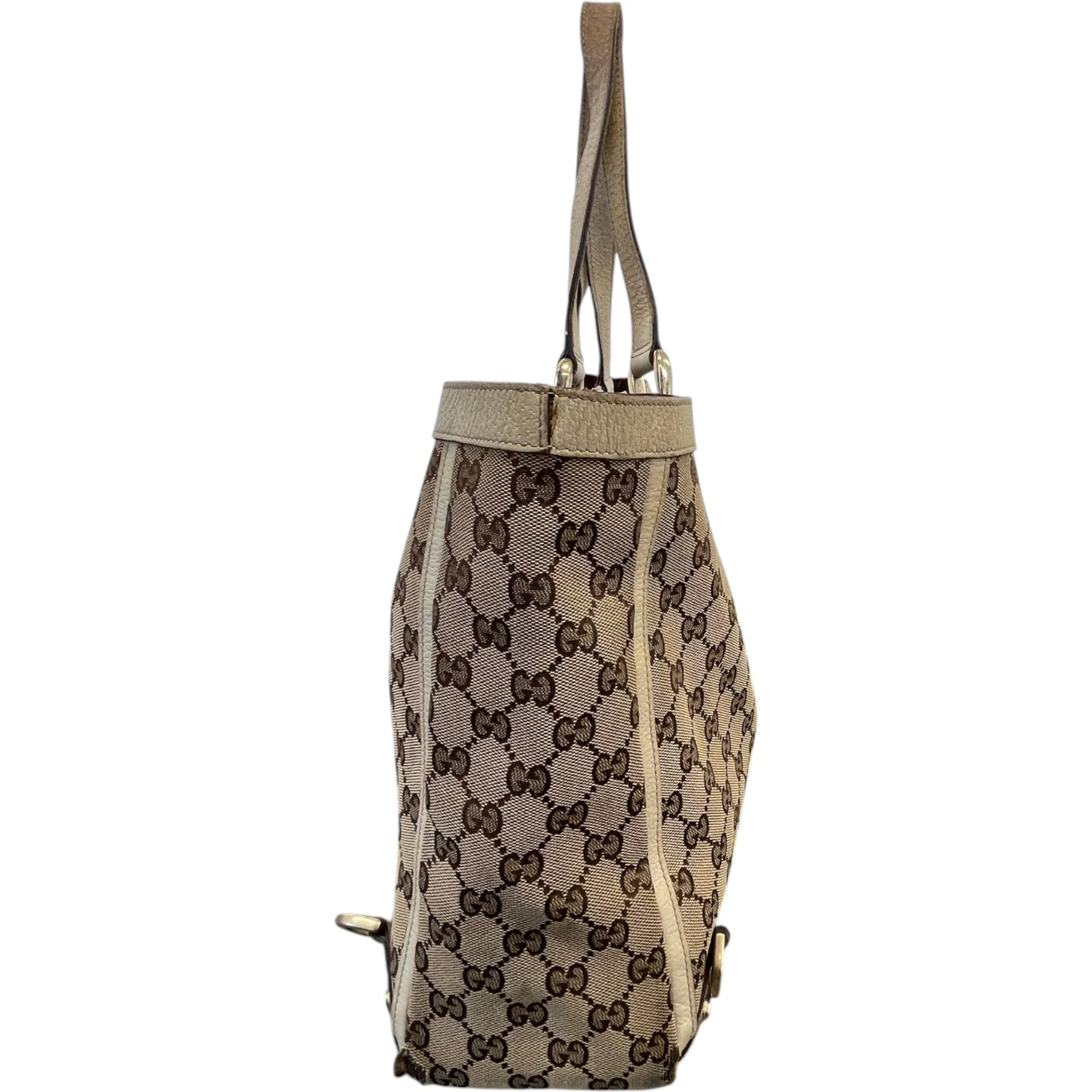 Women's Gg Supreme Abbey D-Ring Tote Bag Beige - Image 7