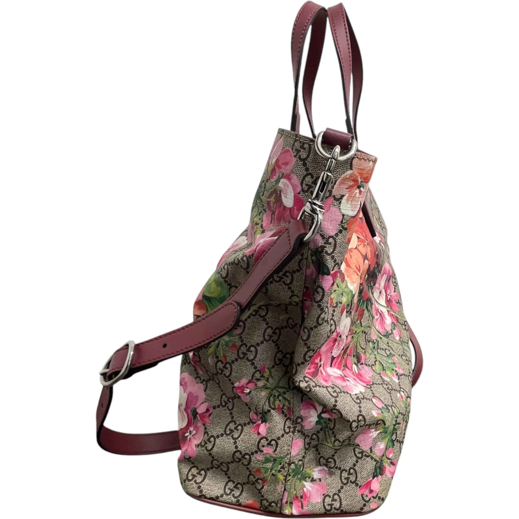 Women's Gg Supreme Bloom Tote Bag Pink - Image 6