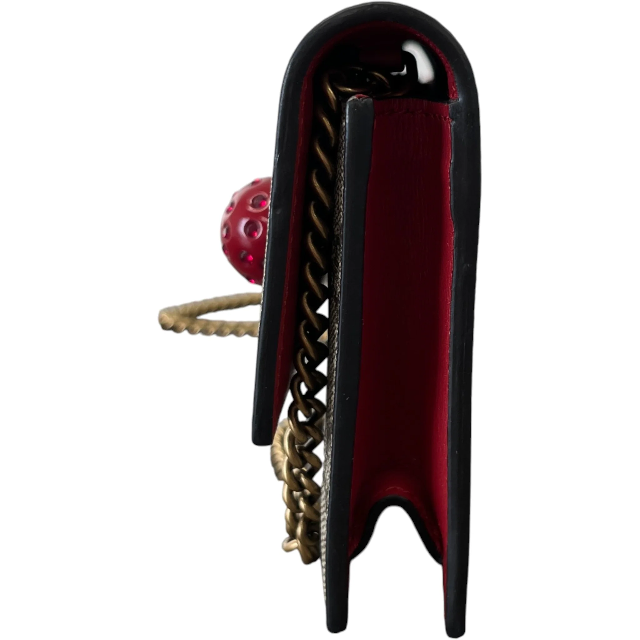 Women's Gg Supreme Cherries Bag Brown - Image 6