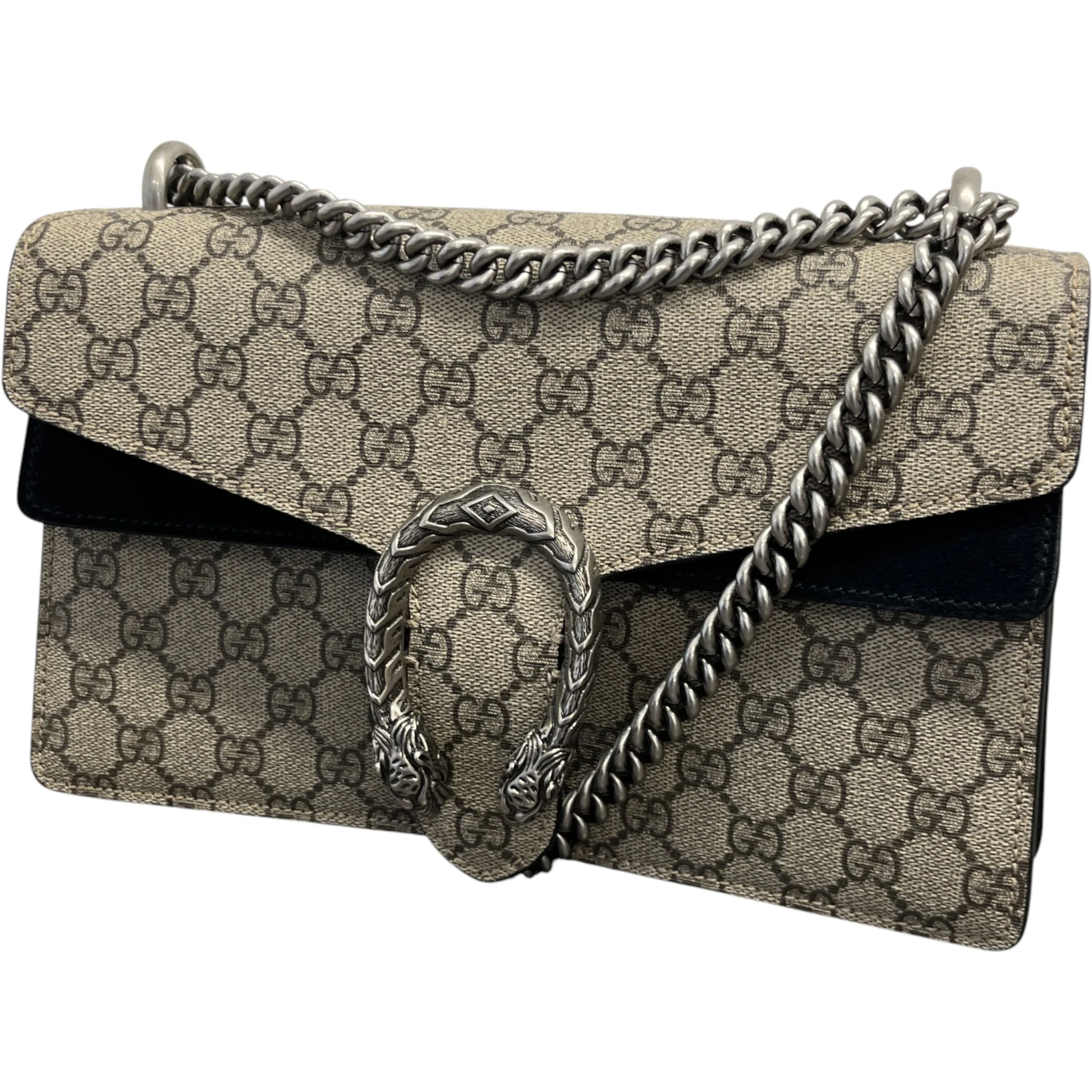 Women's Gg Supreme Dionysus Handbag Black - Image 5