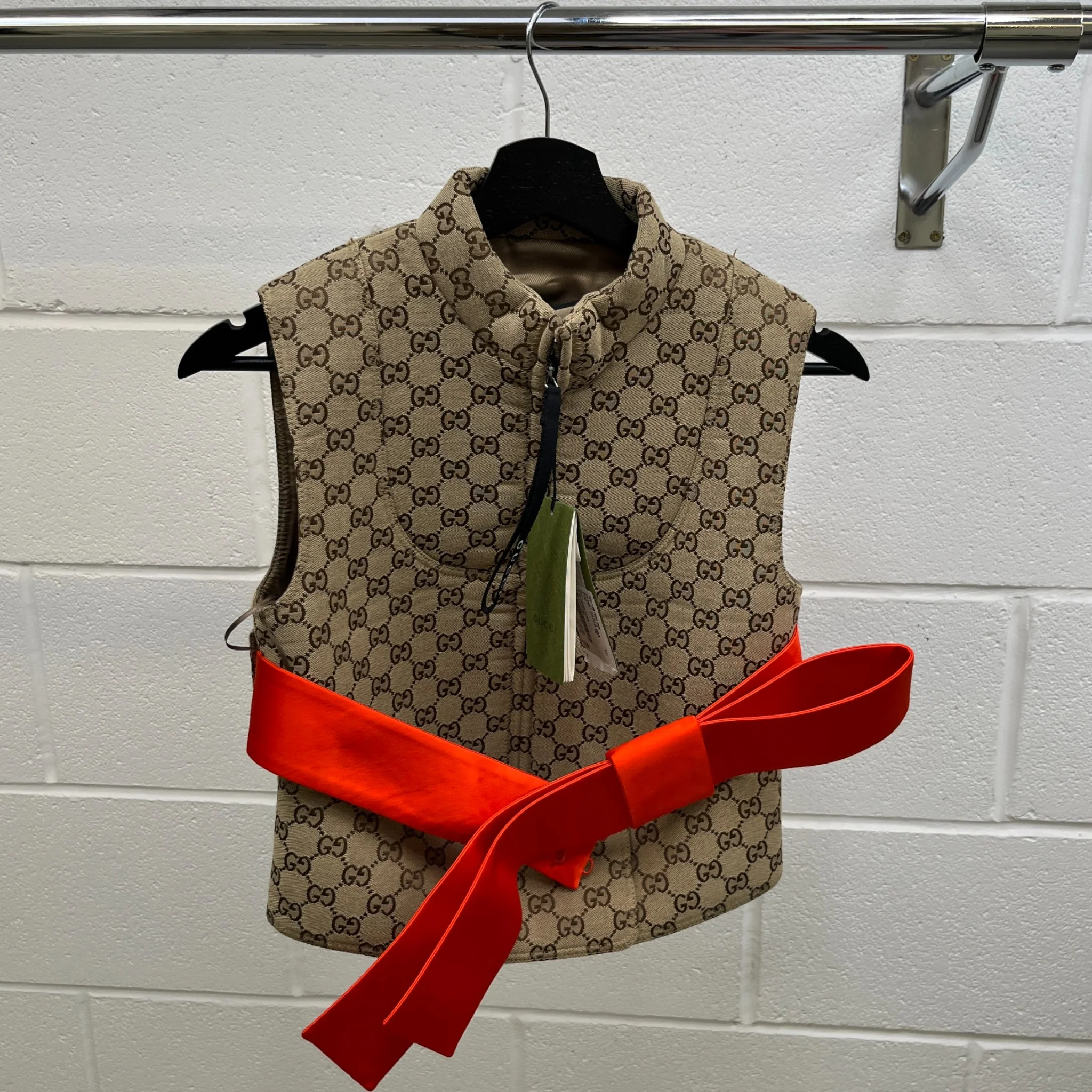 Women's Gg Supreme Gilet Brown Size IT 36 / UK 4 - Image 10