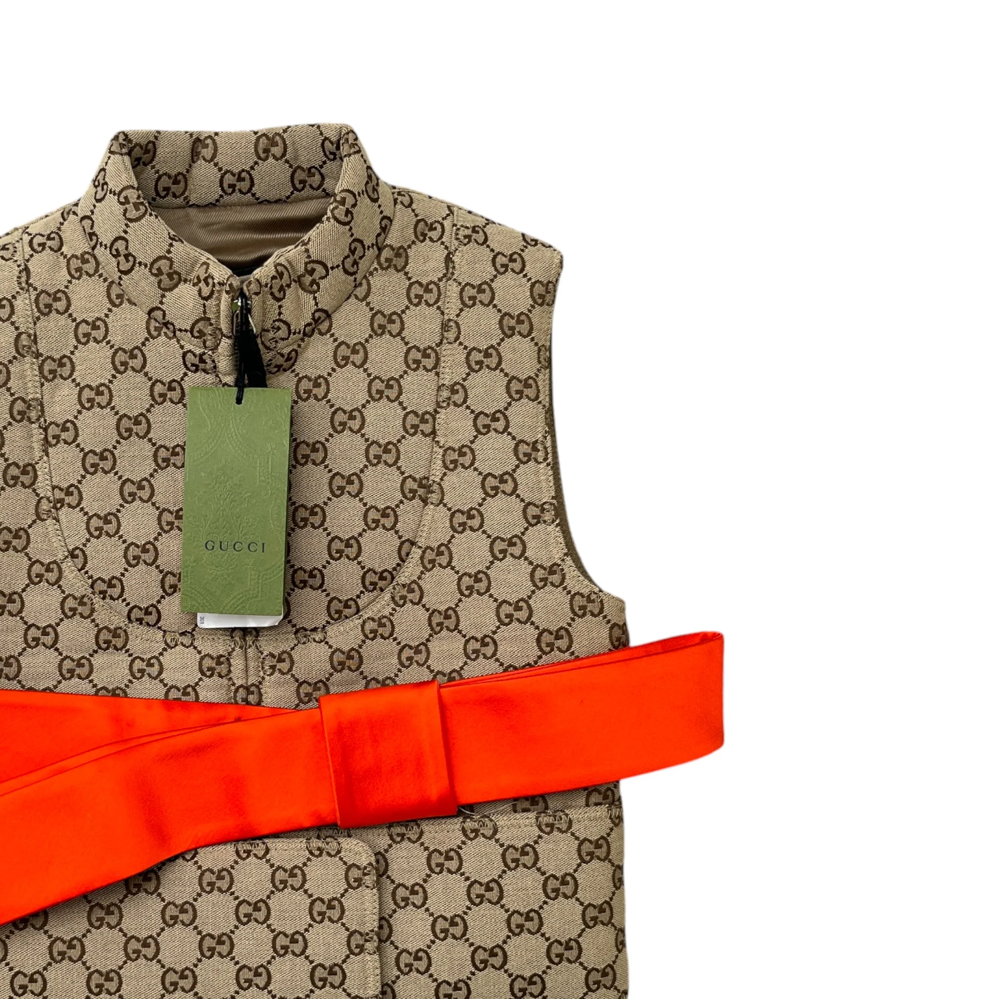Women's Gg Supreme Gilet Brown Size IT 36 / UK 4 - Image 3