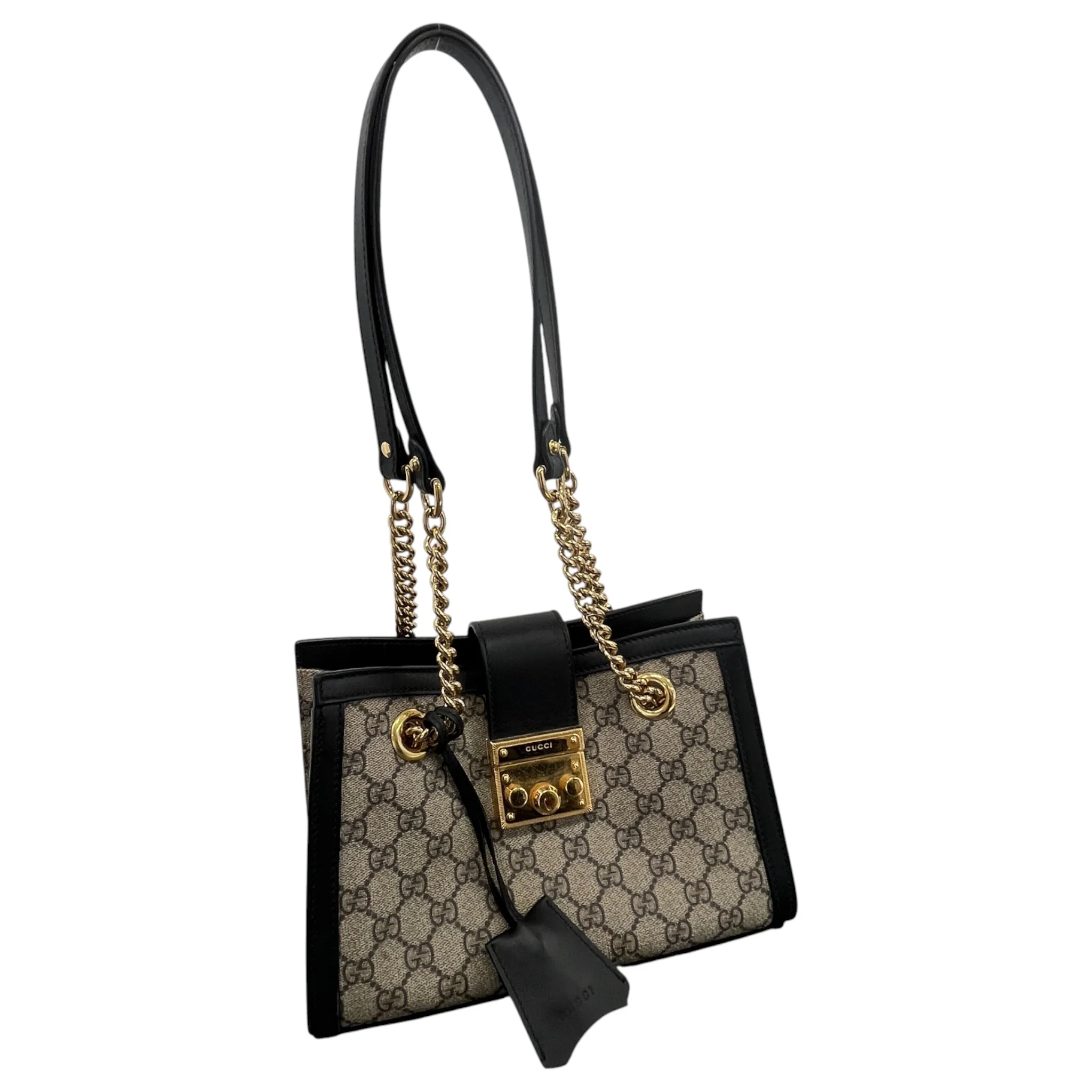 Women's Gg Supreme Padlock Bag Beige - Image 5