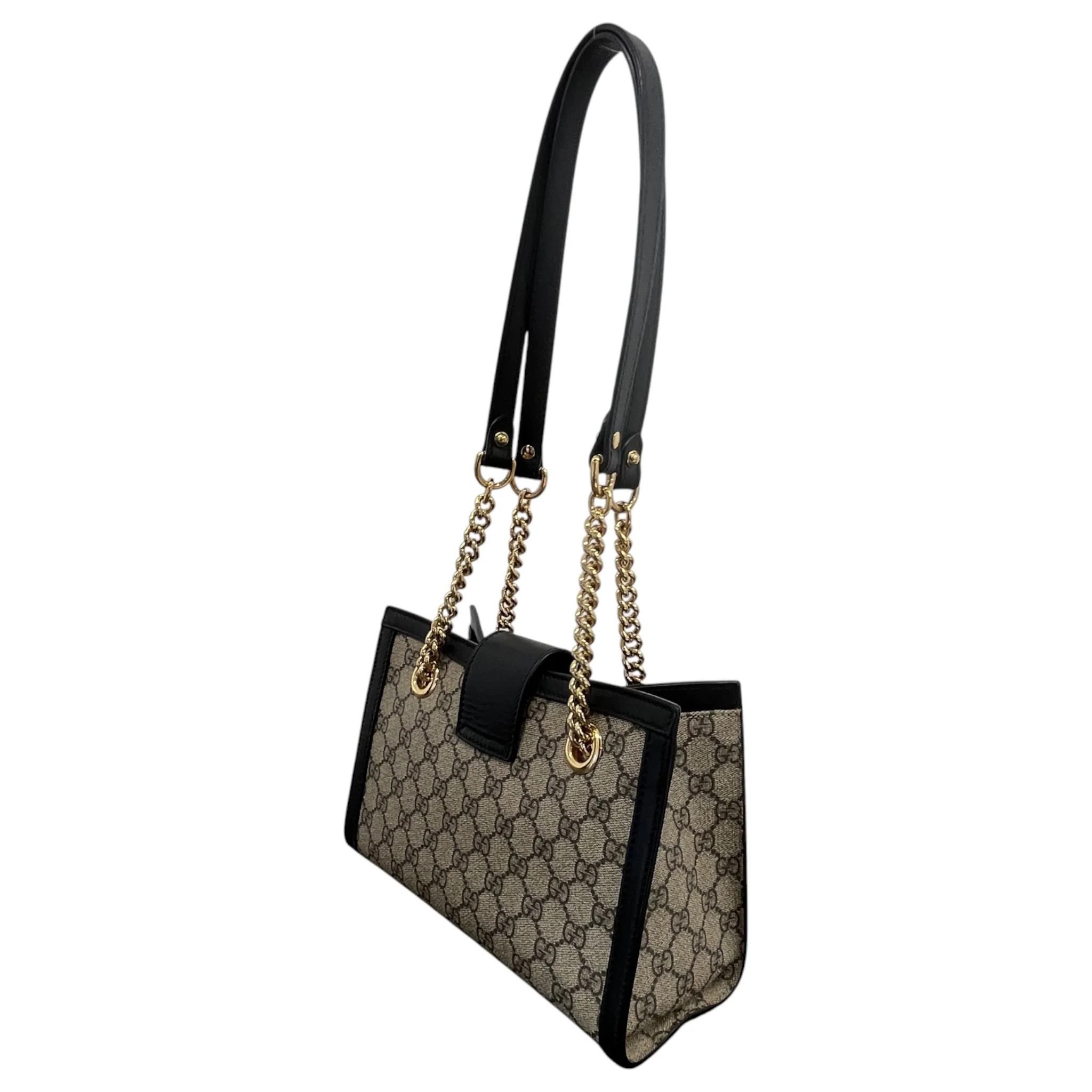 Women's Gg Supreme Padlock Bag Beige - Image 8