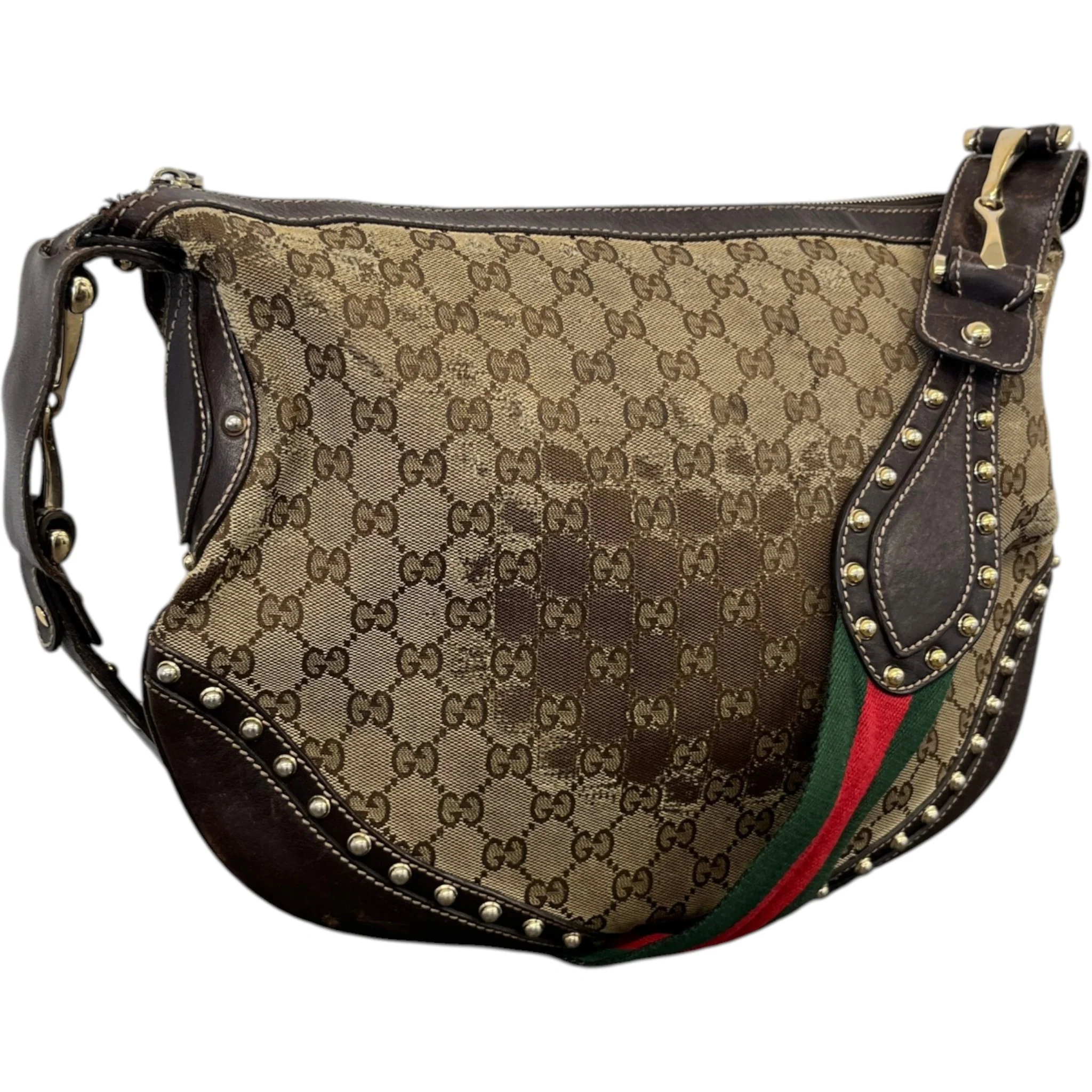 Women's Gg Supreme Pelham Hobo Bag Beige - Image 4