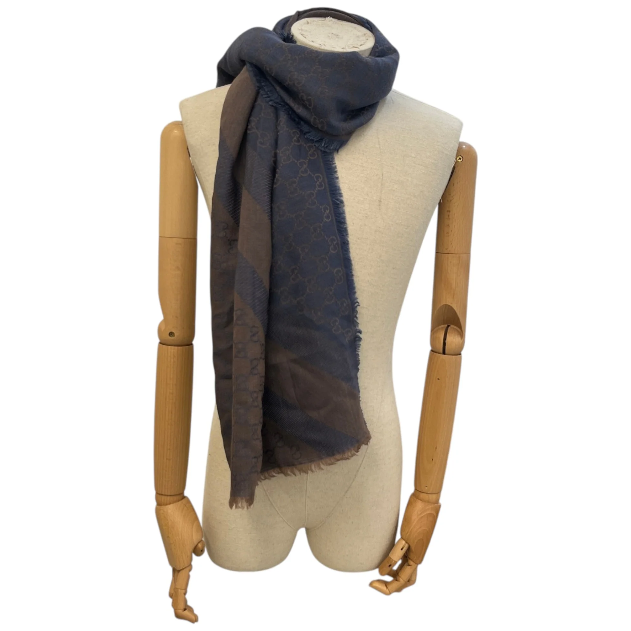 Women's Gg Supreme Scarf Blue - Image 2