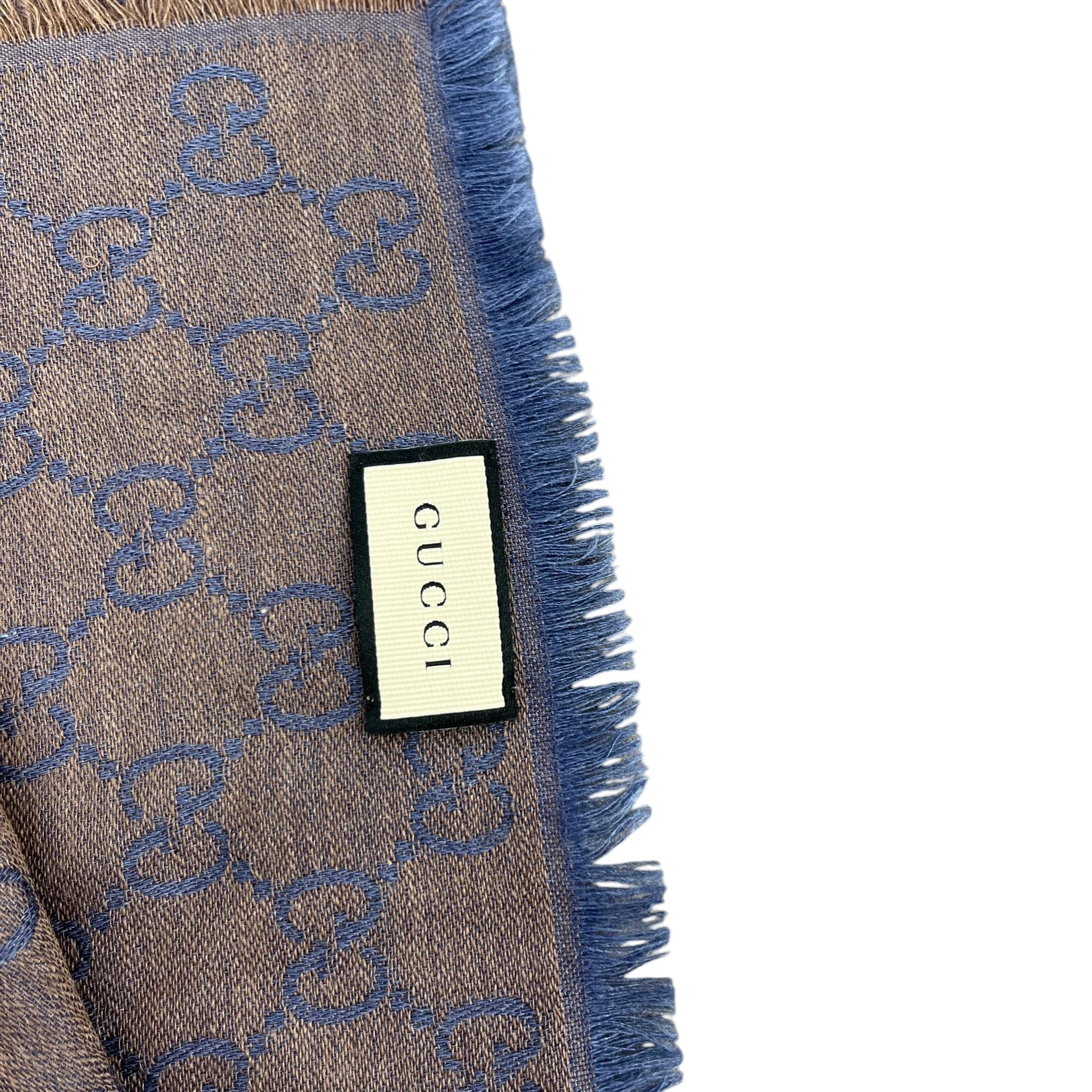 Women's Gg Supreme Scarf Blue - Image 6