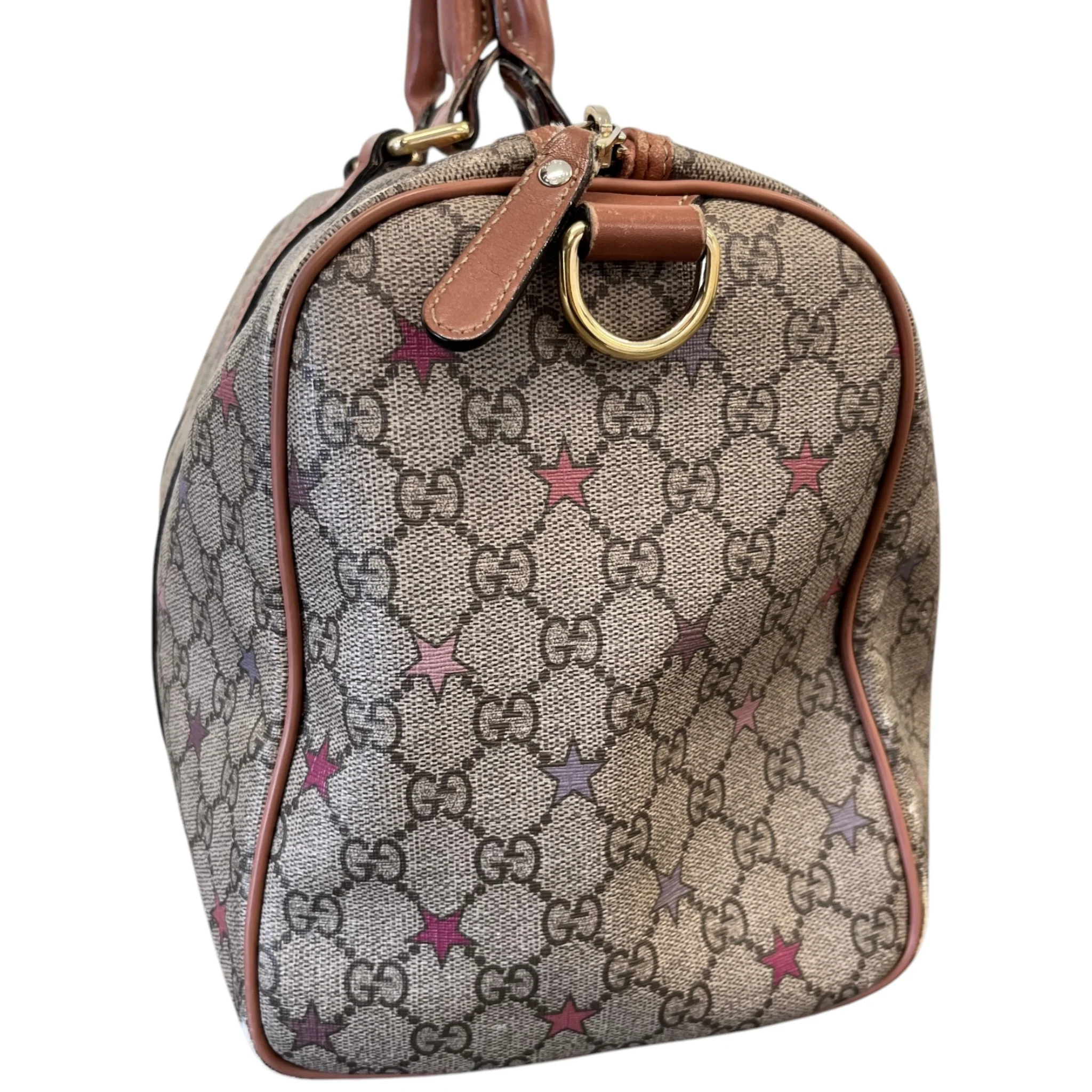 Women's Gg Supreme Stars Joy Boston Bag Brown - Image 6
