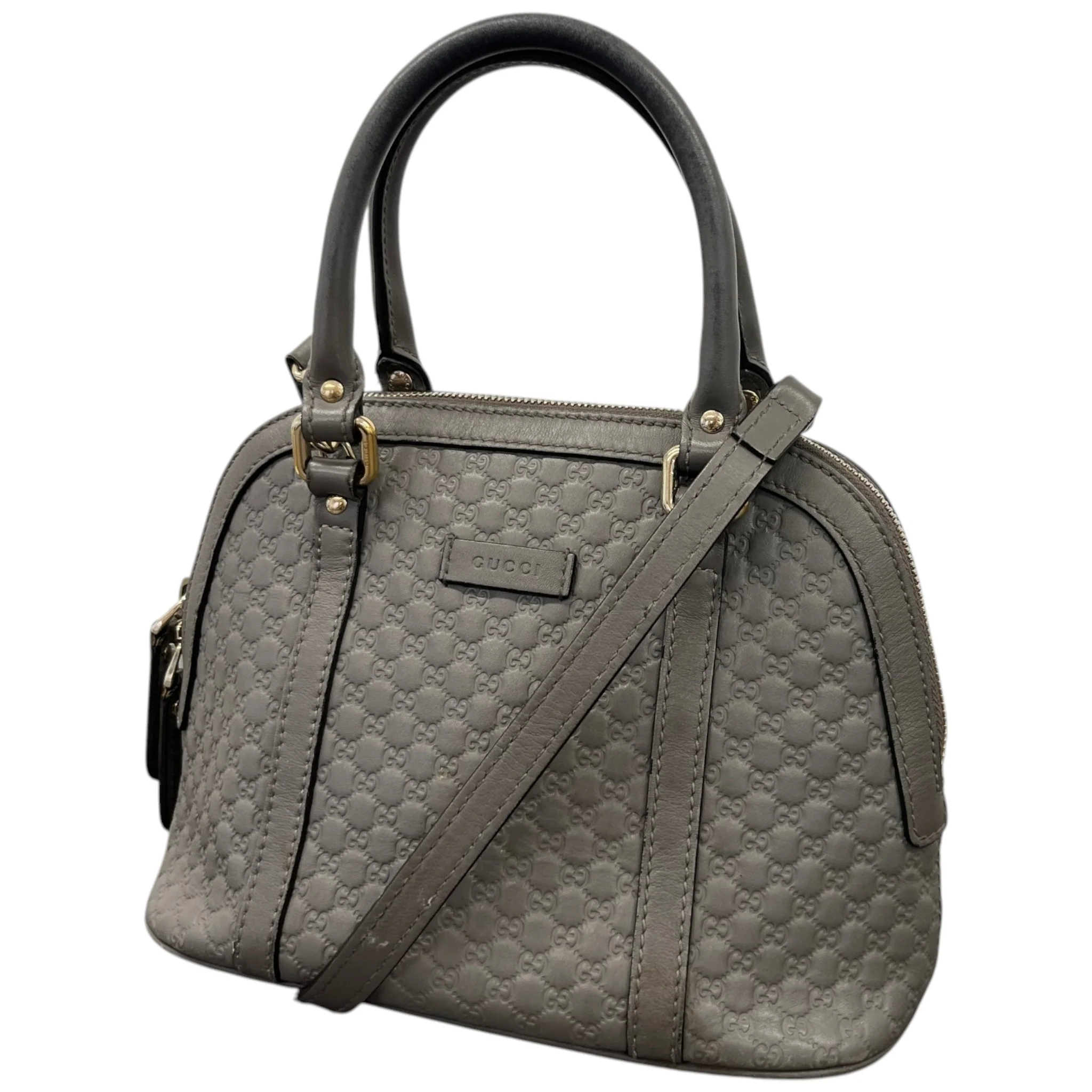 Women's Guccissima Dome Small Bag Grey - Image 5