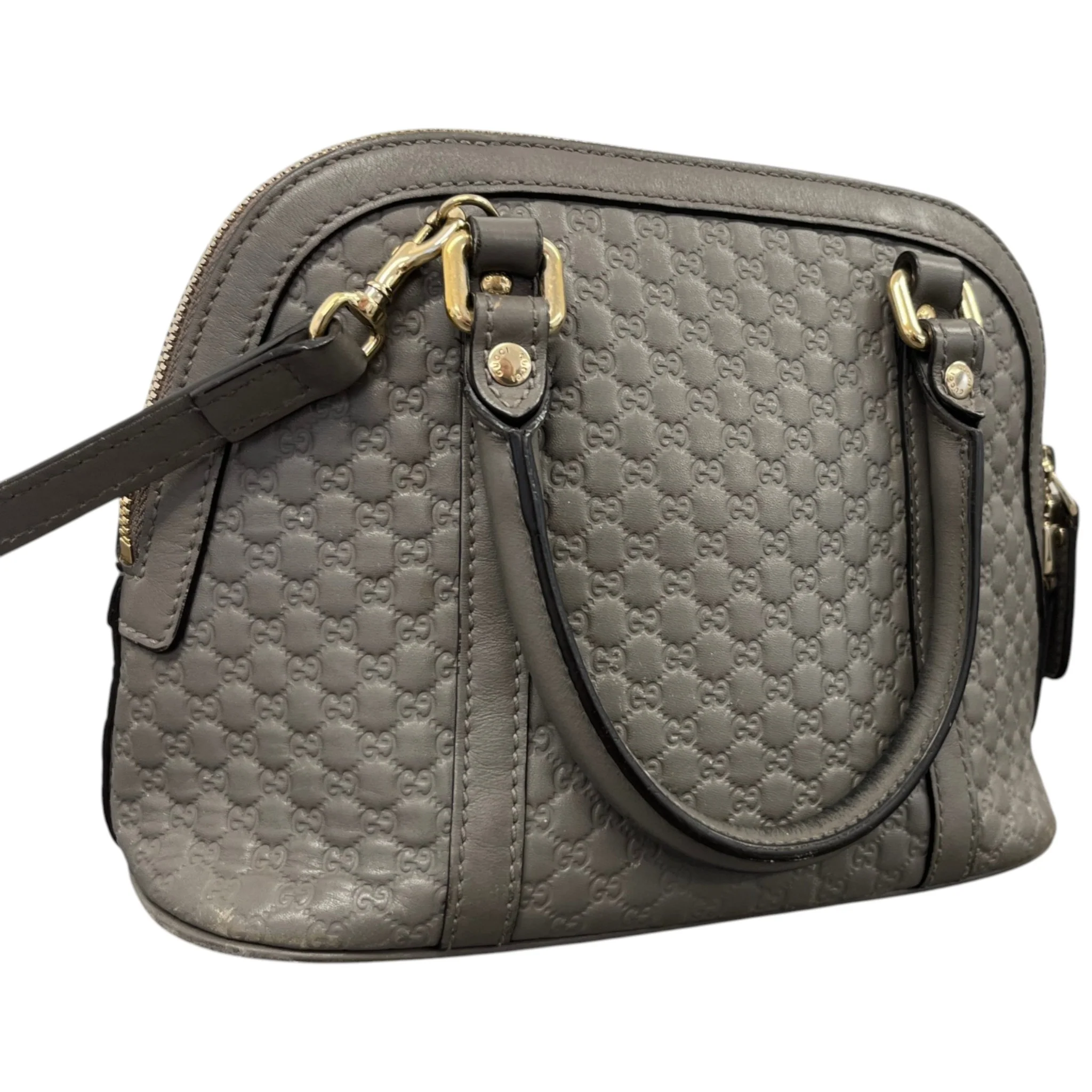 Women's Guccissima Dome Small Bag Grey - Image 8